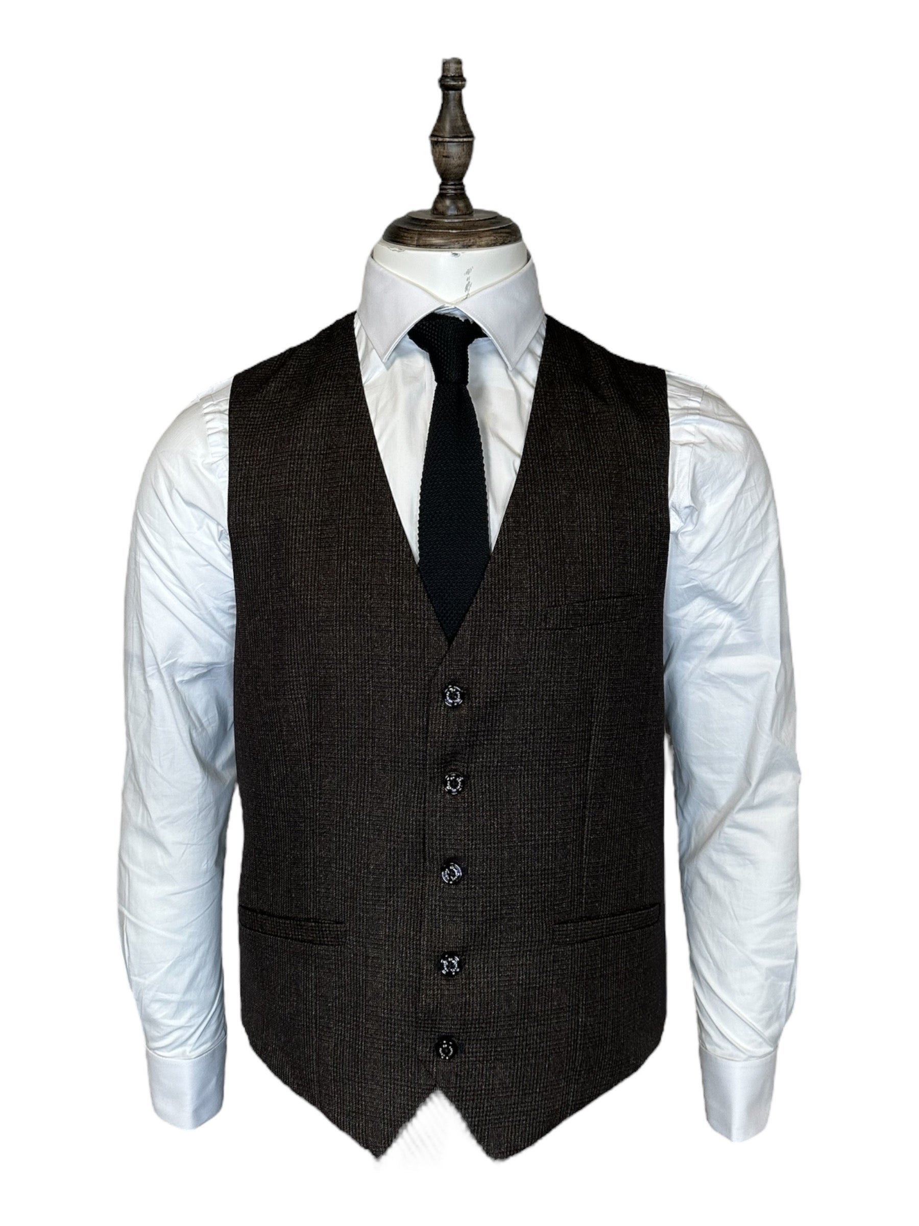 Cavani Caridi – Gilet Marrone Scuro