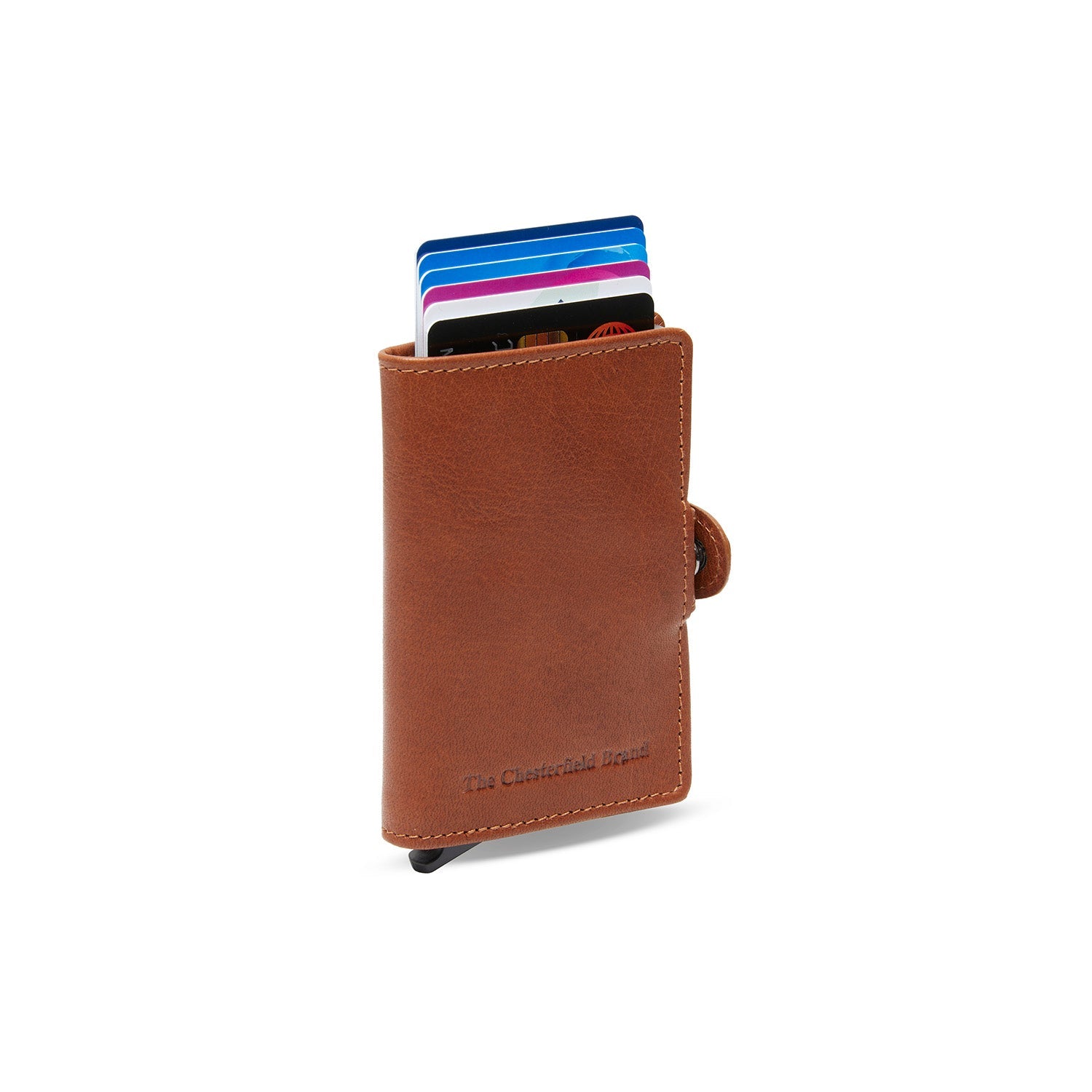 Porta carte di credito in pelle - The Chesterfield Brand Baldwin Cognac