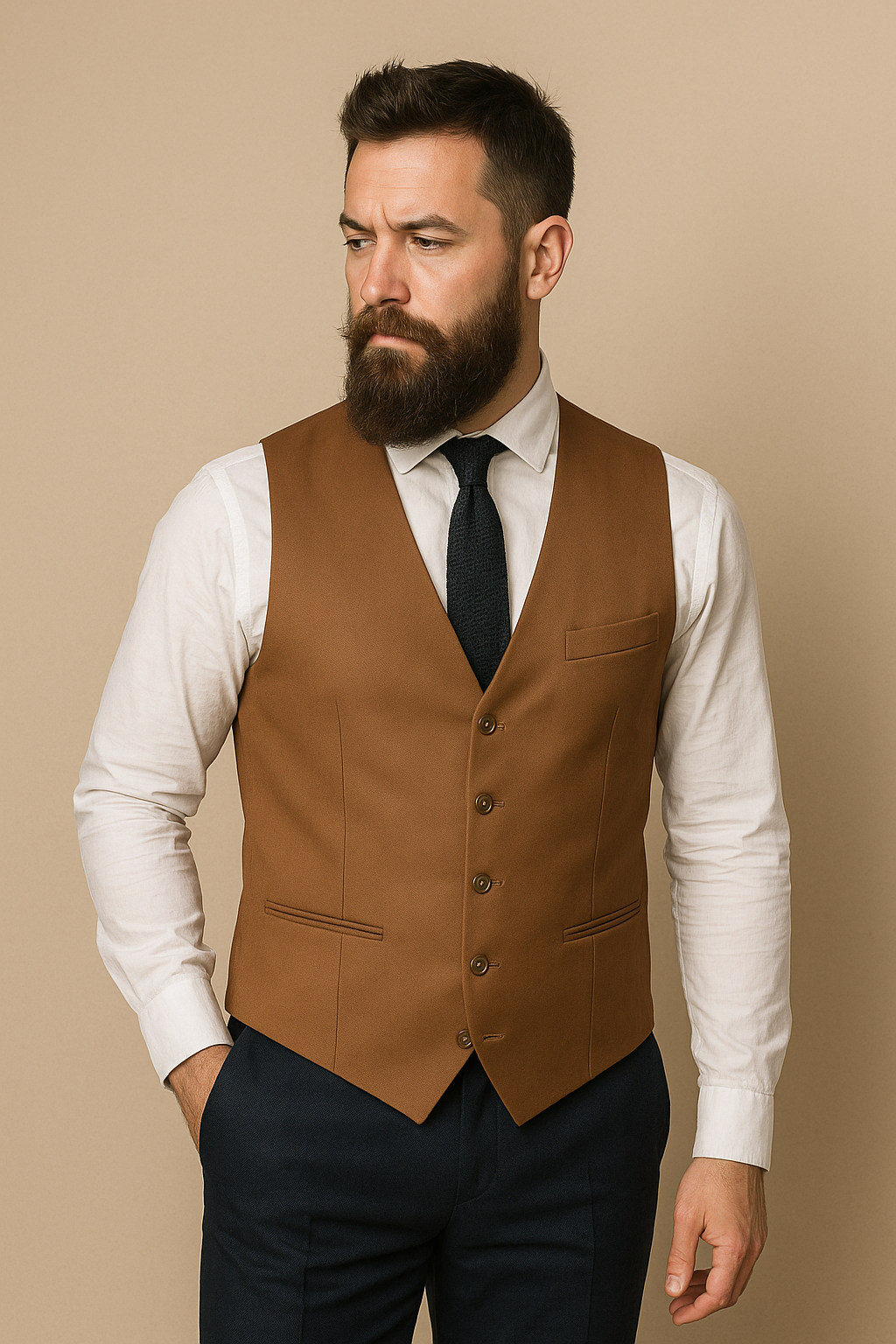 CASTLESON – Gilet Bradley Tan