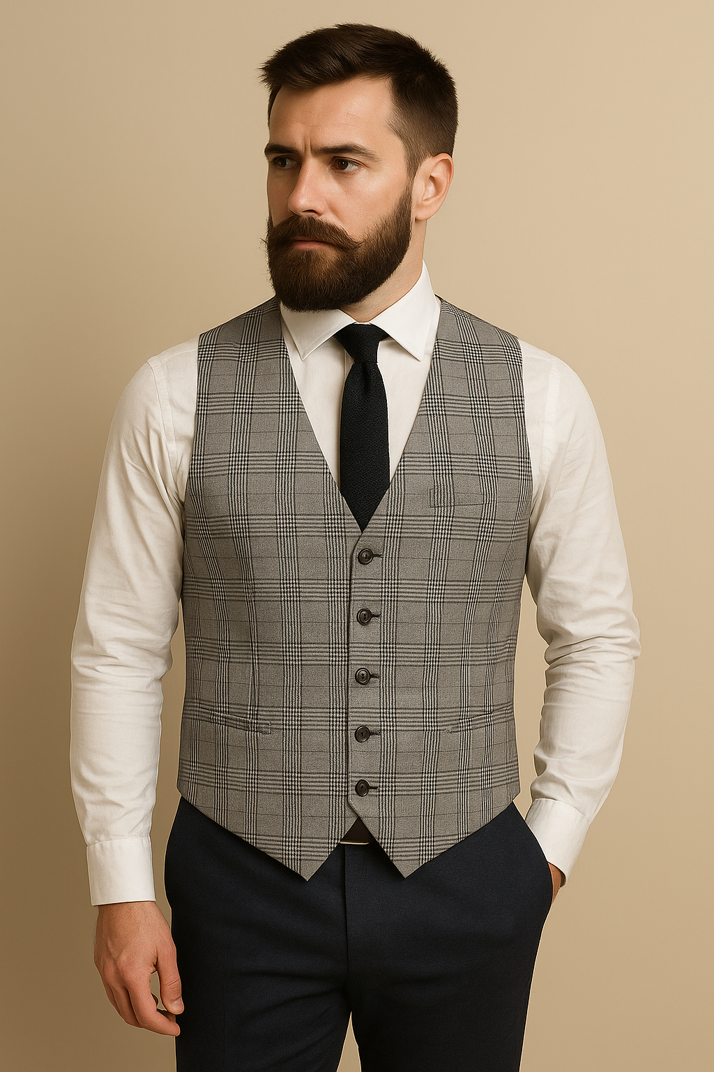 CASTLESON – Gilet Alex A Quadri