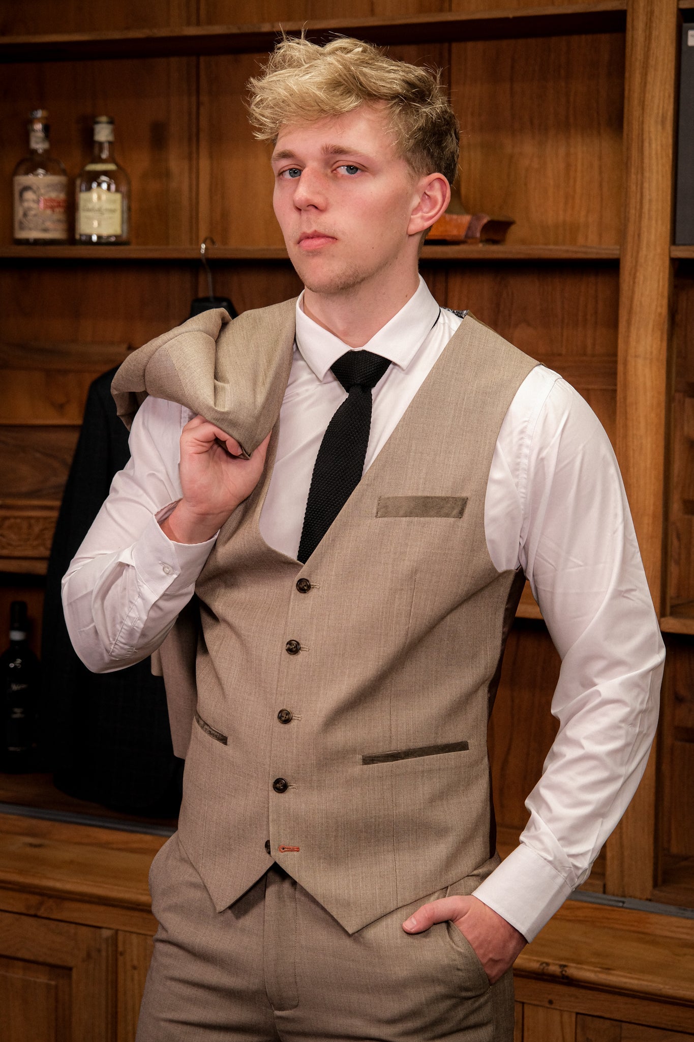 TAVERNY – Gilet Major Beige