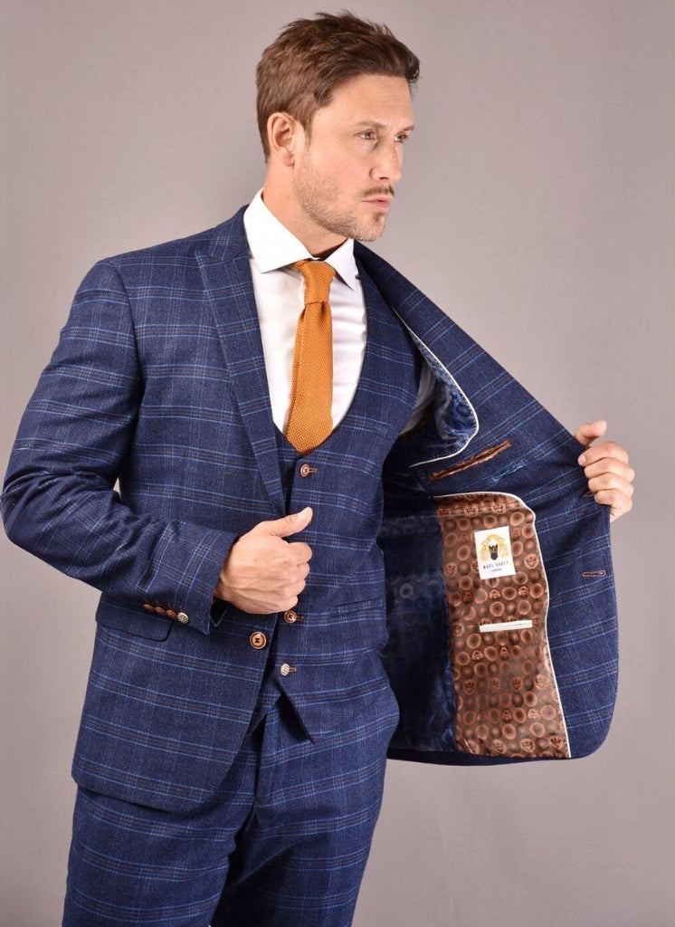 Marc Darcy – Giacca Chigwell Tweed Blu