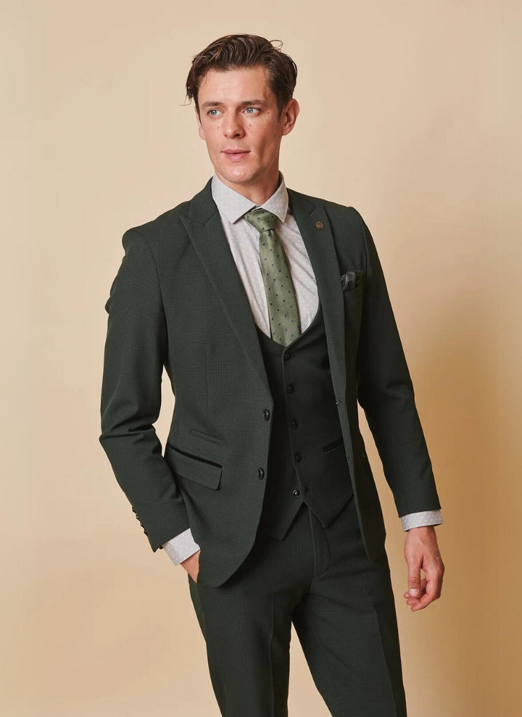 Marc Darcy – Giacca Bromley Verde Oliva a Quadri