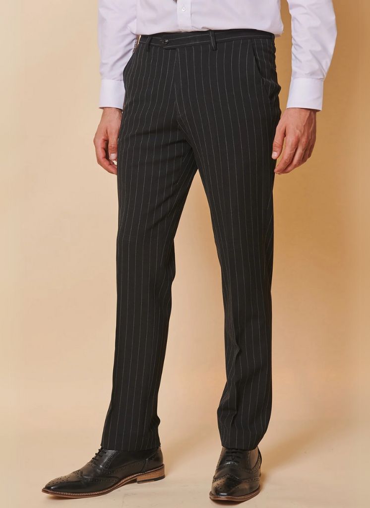 Marc Darcy – Pantalone a Righe Rocco Nero