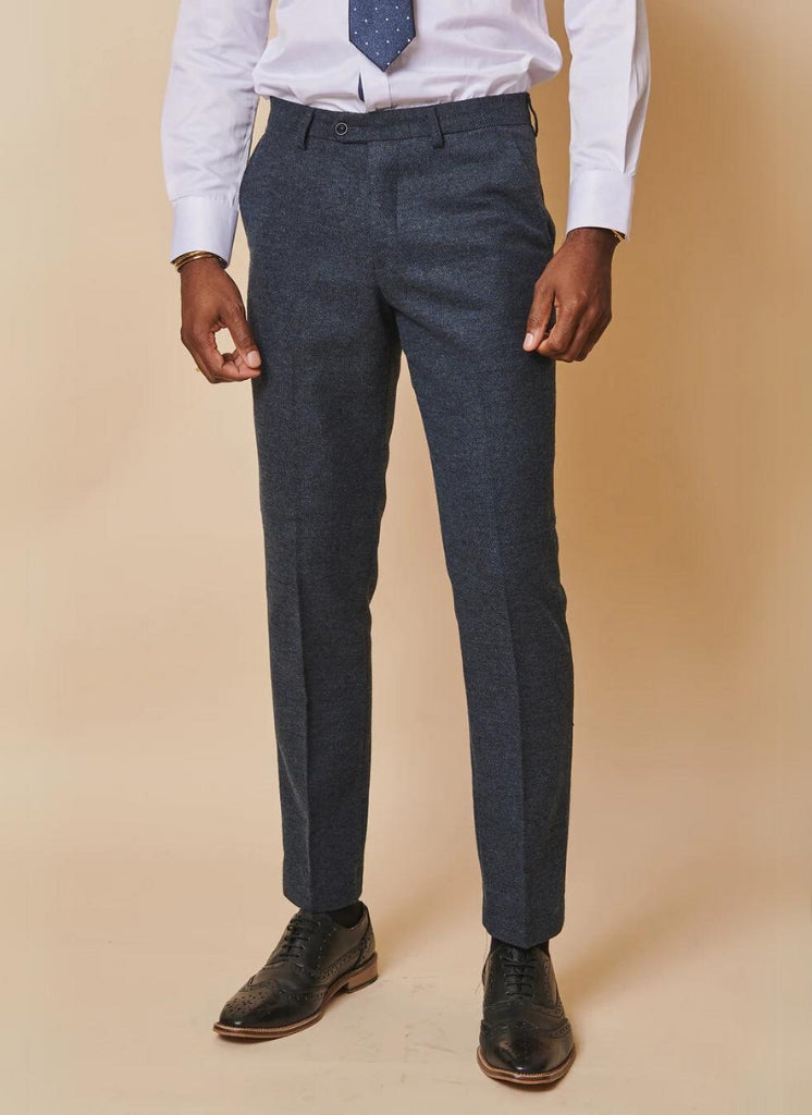 Marc Darcy – Pantalone Marlow Tweed Blu