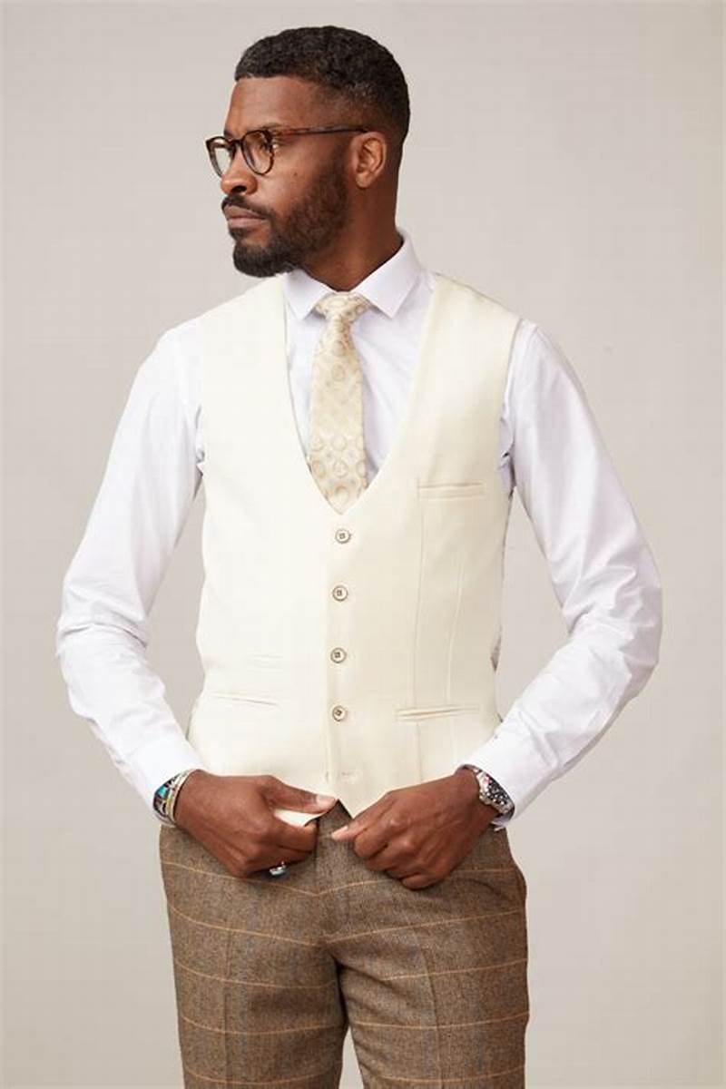 Kelvin Cream – Gilet Singolo Petto