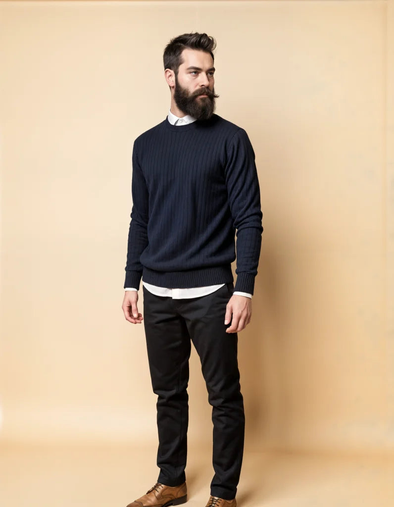 Outfit business casual - Classico mix & match blu navy e nero