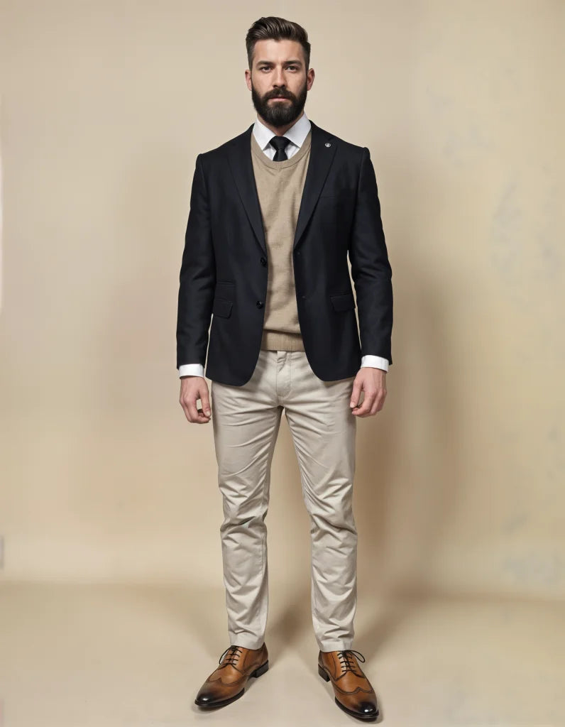Outfit business casual - Eleganza senza tempo in nero e beige