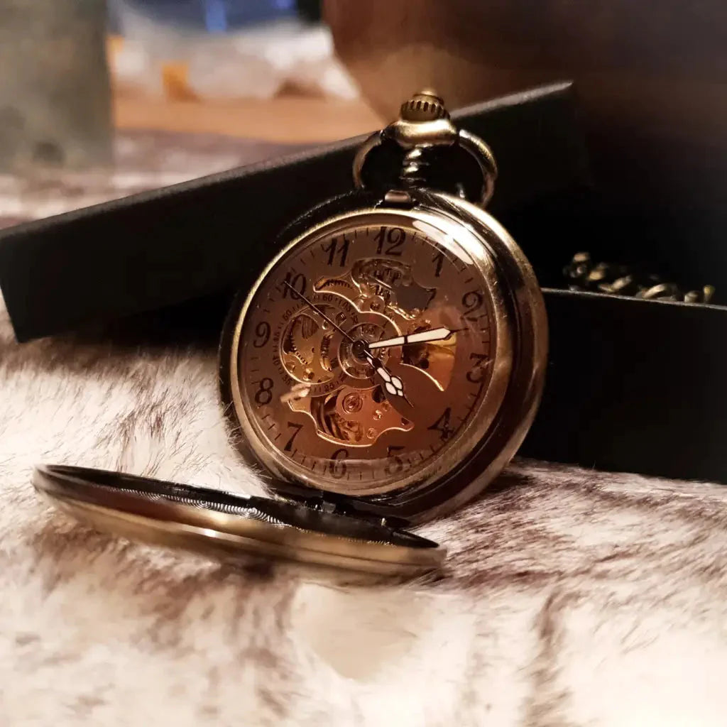 Orologio da tasca Peaky Blinders in bronzo vintage a carica automatica