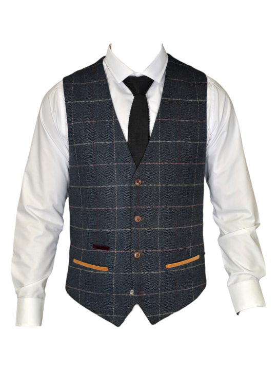 Marc Darcy – Gilet Eton Tweed