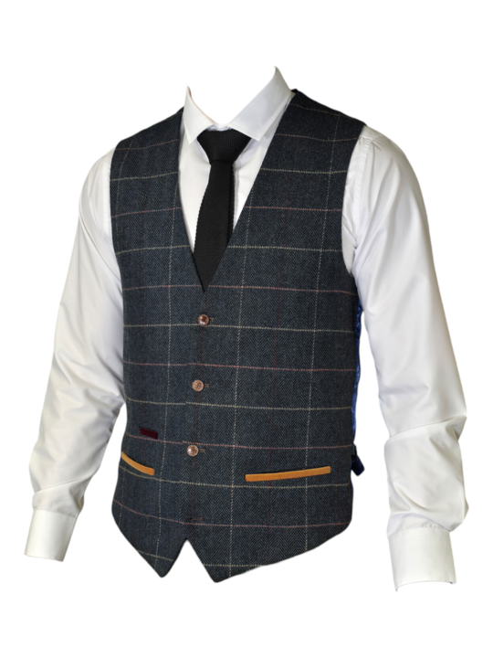 Marc Darcy – Gilet Eton Tweed