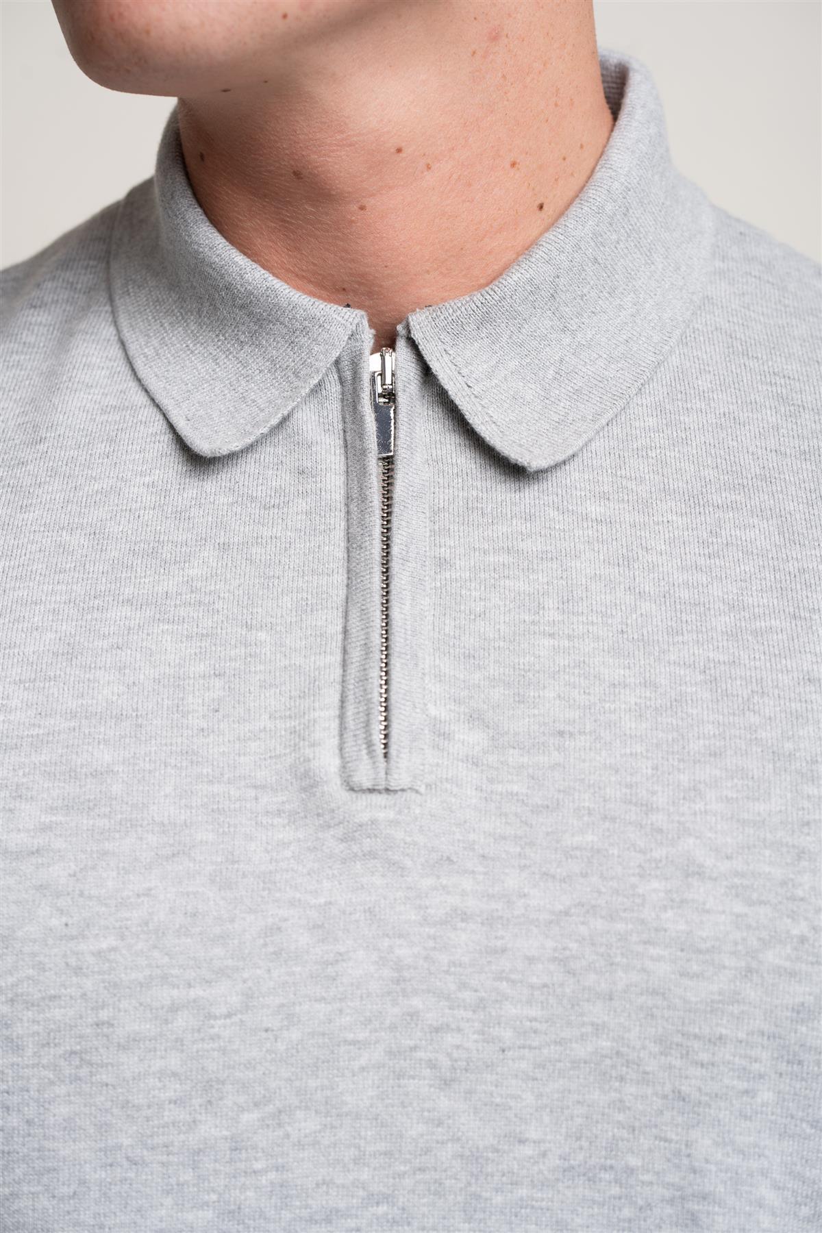 Falcao Ecru - Pullover da uomo con zip - Cavani