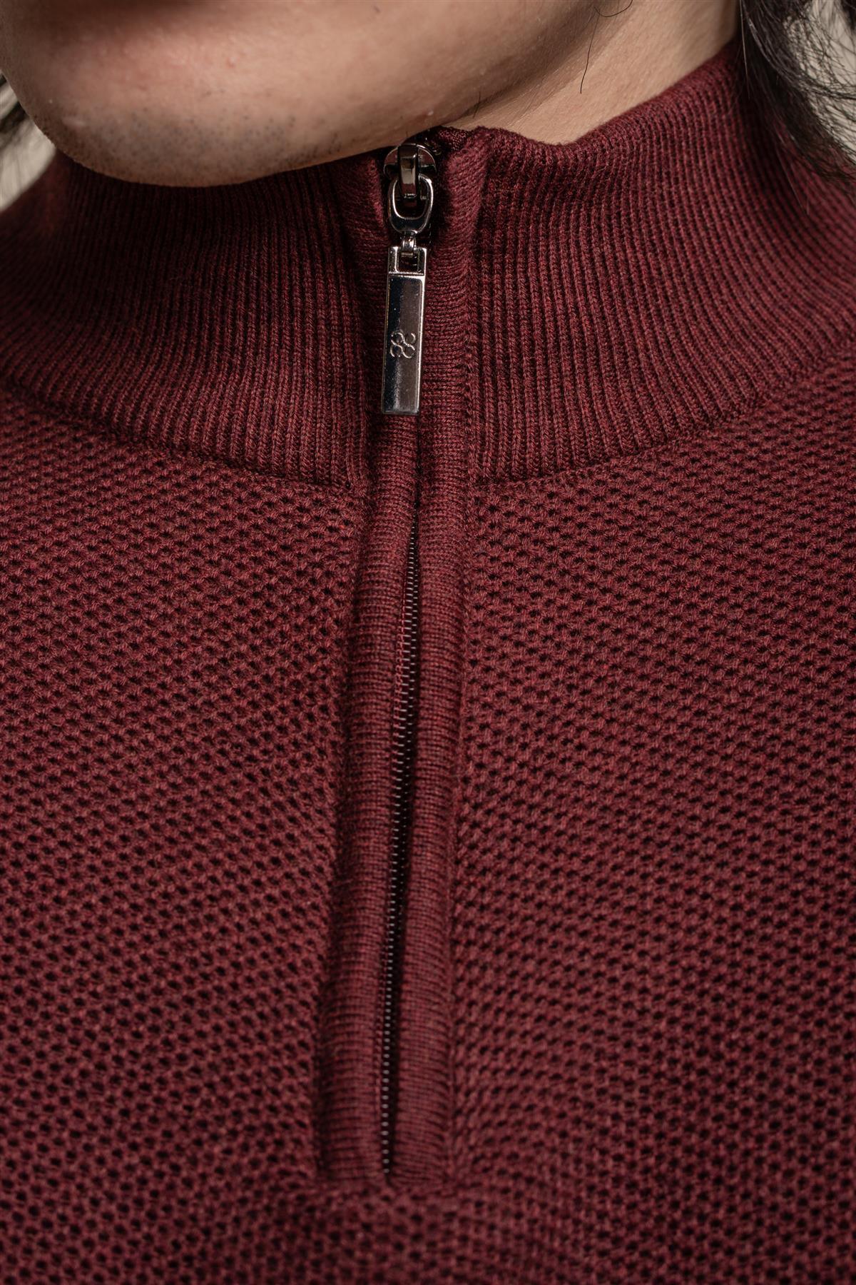Kyle Blu Navy - Pullover da uomo con zip - Cavani