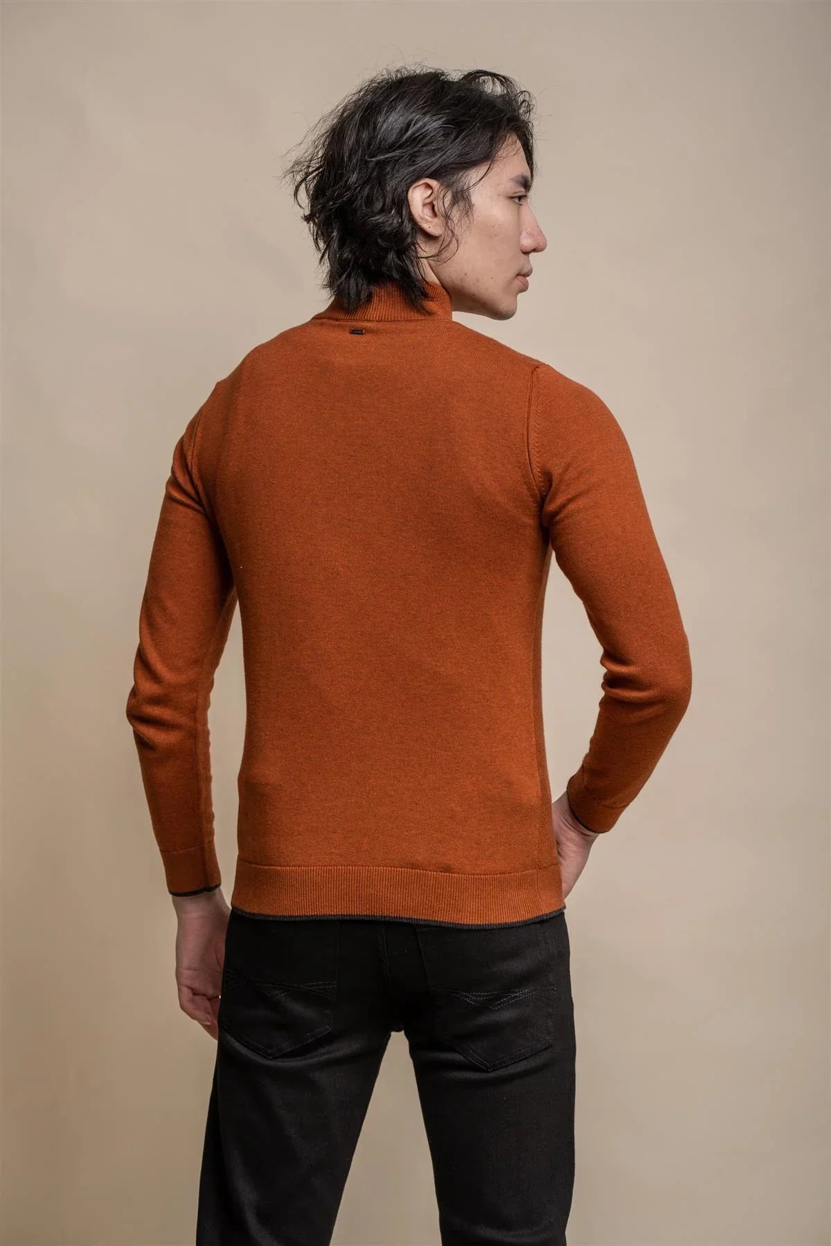 Kyle Blu Navy - Pullover da uomo con zip - Cavani