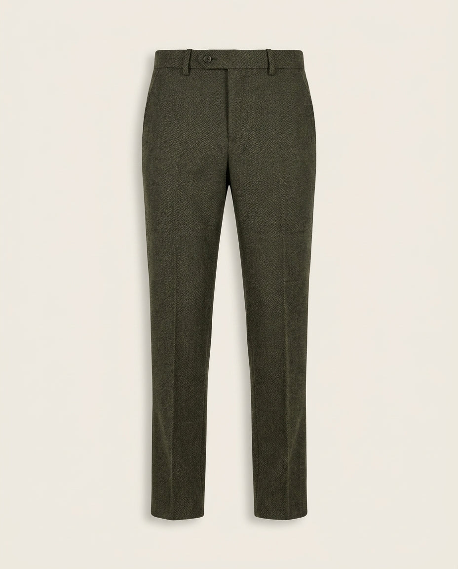 CASTLESON Chief – Pantaloni Tweed Verde Oliva