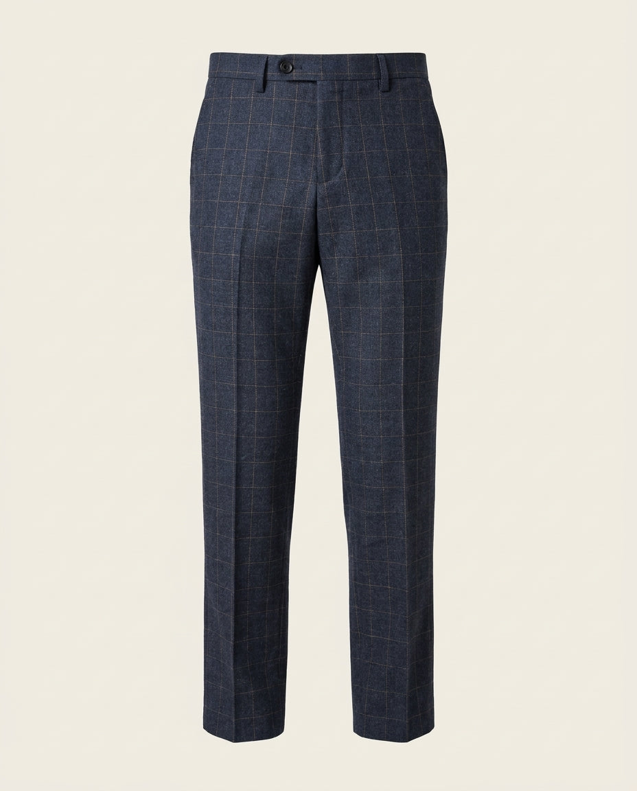 TAVERNY – Pantalone Admiral a Quadri Blu Navy