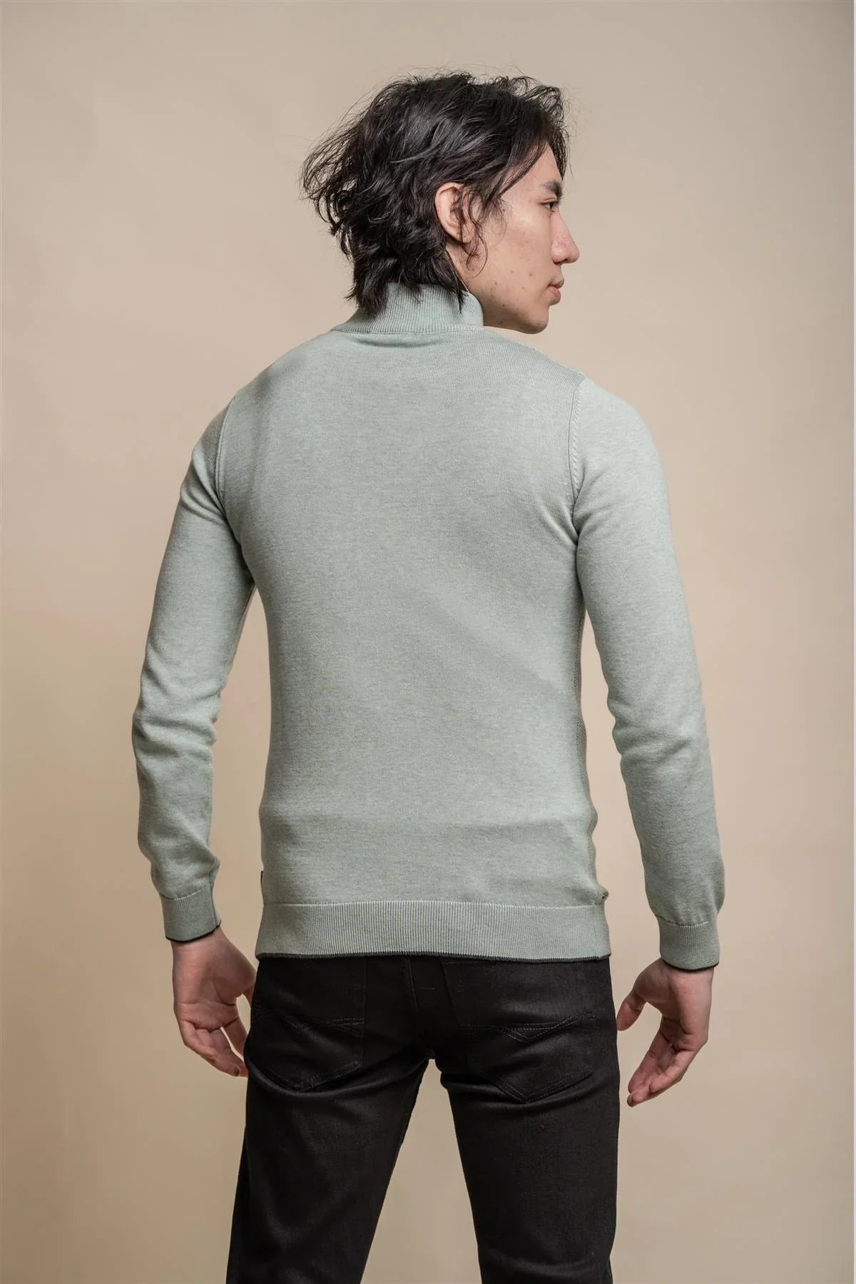 Kyle Blu Navy - Pullover da uomo con zip - Cavani