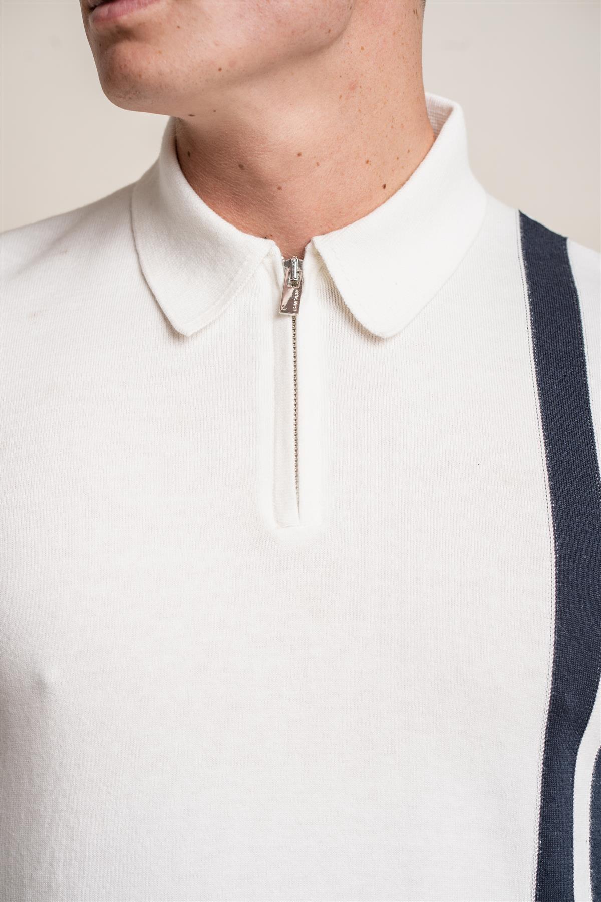 Diablo Azzurro Aviazione - Pullover da uomo con zip - Cavani
