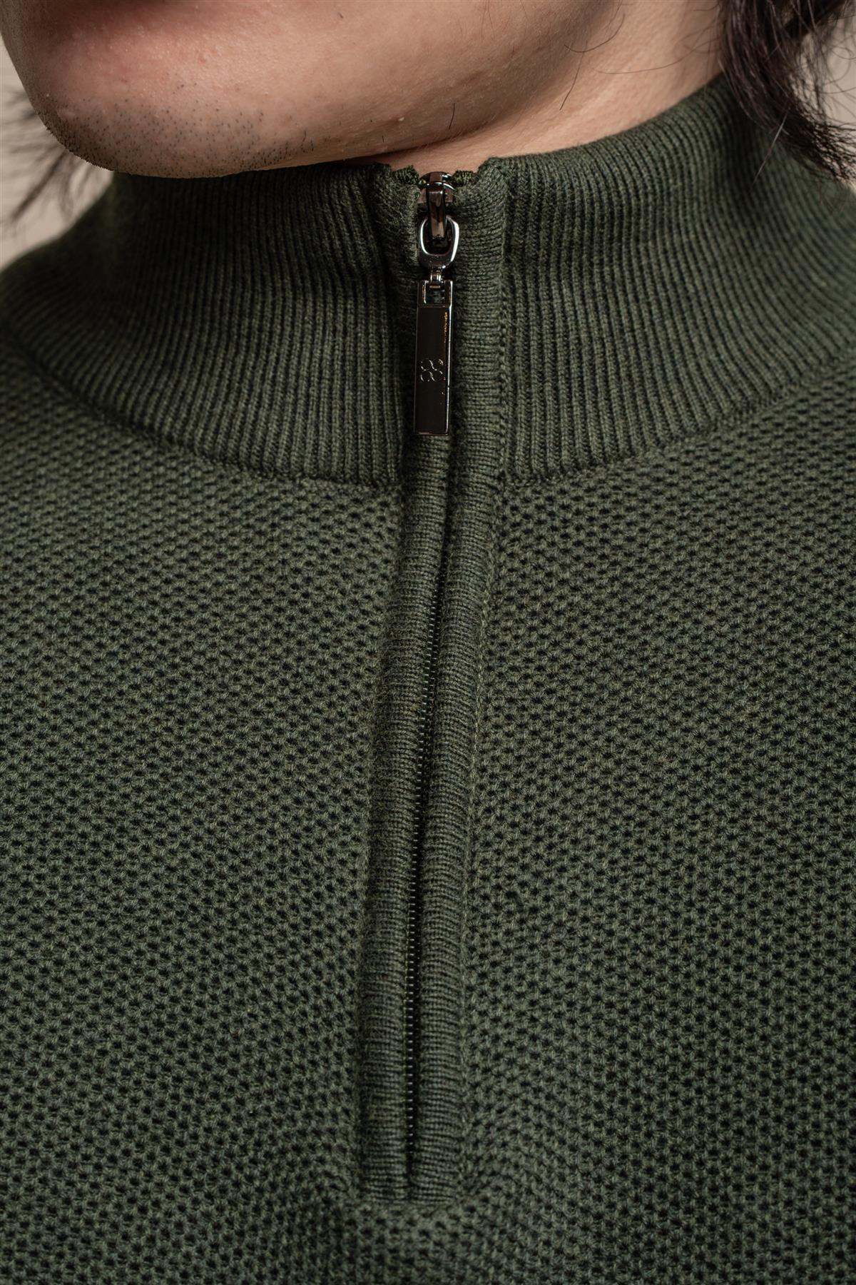 Kyle Blu Navy - Pullover da uomo con zip - Cavani