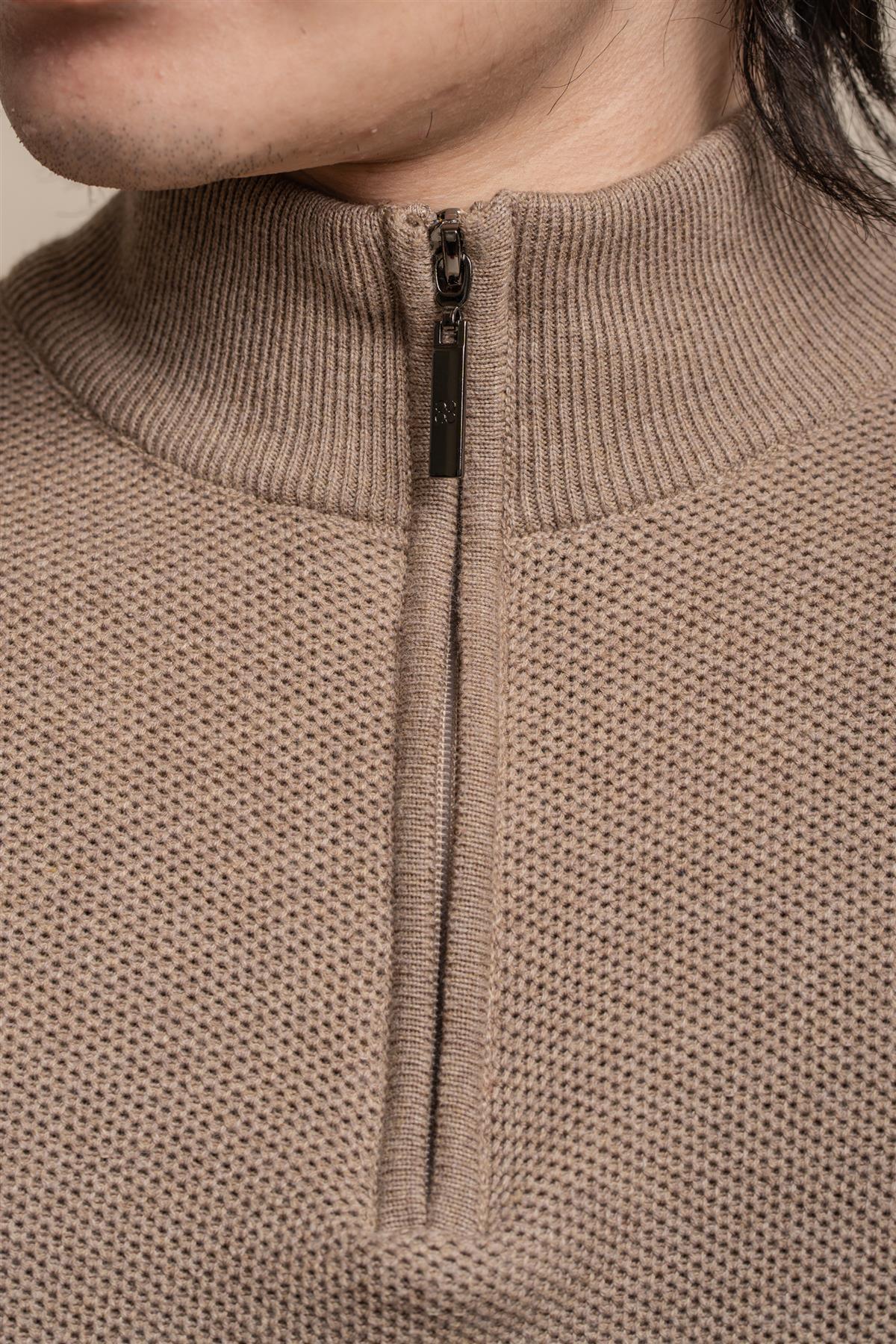 Kyle Blu Navy - Pullover da uomo con zip - Cavani