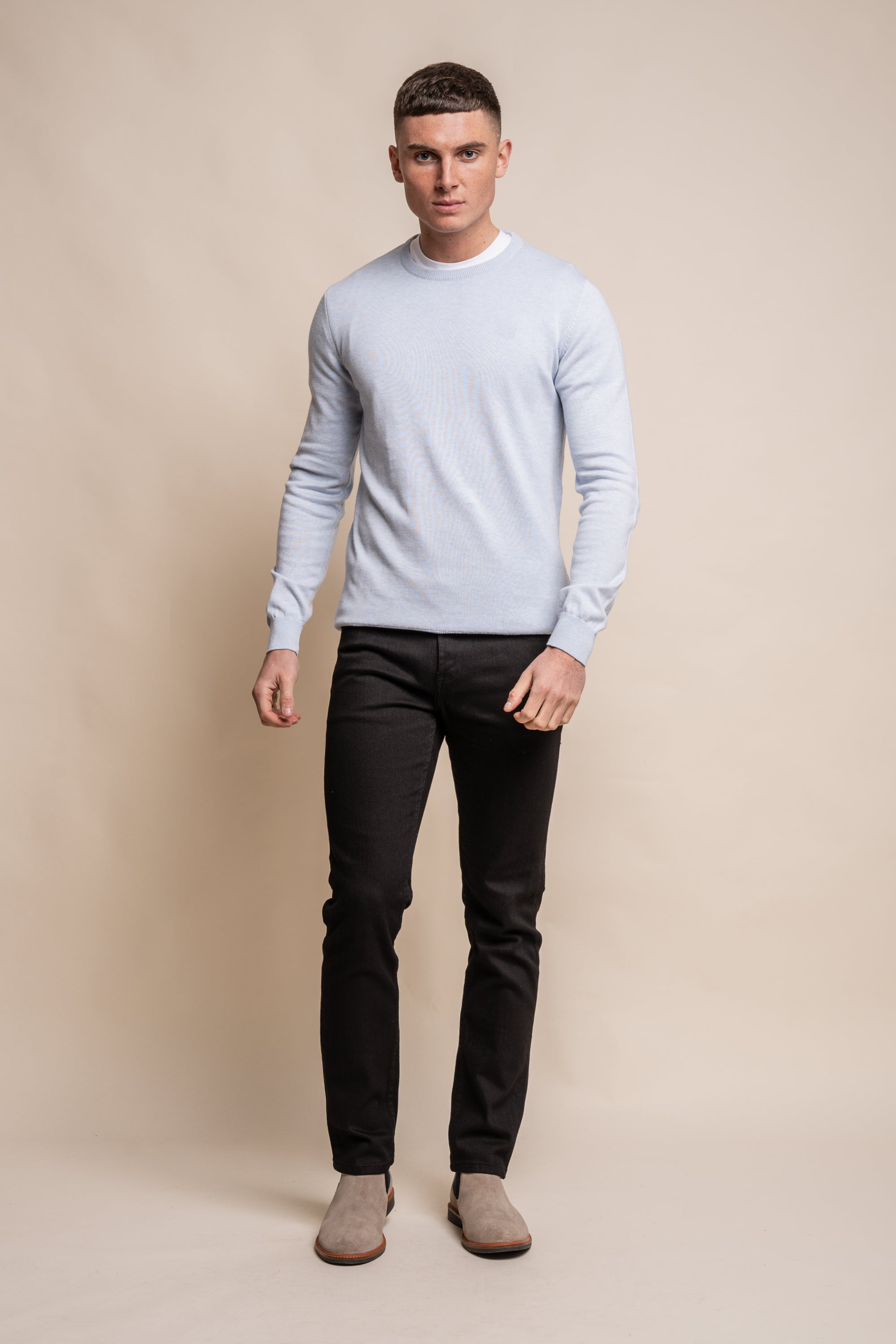 Cavani KN101 Rustico - Maglione da uomo lavorato a maglia