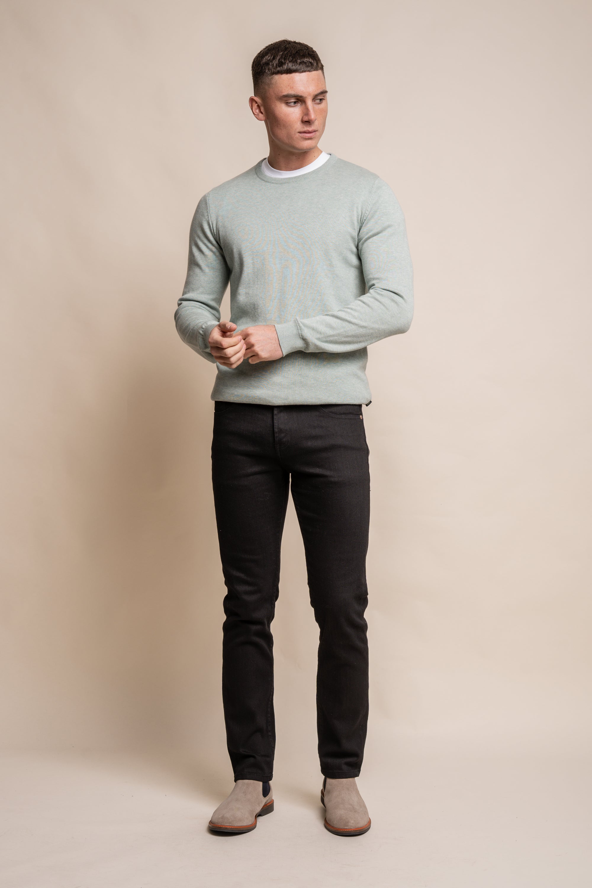 Cavani KN101 Rustico - Maglione da uomo lavorato a maglia