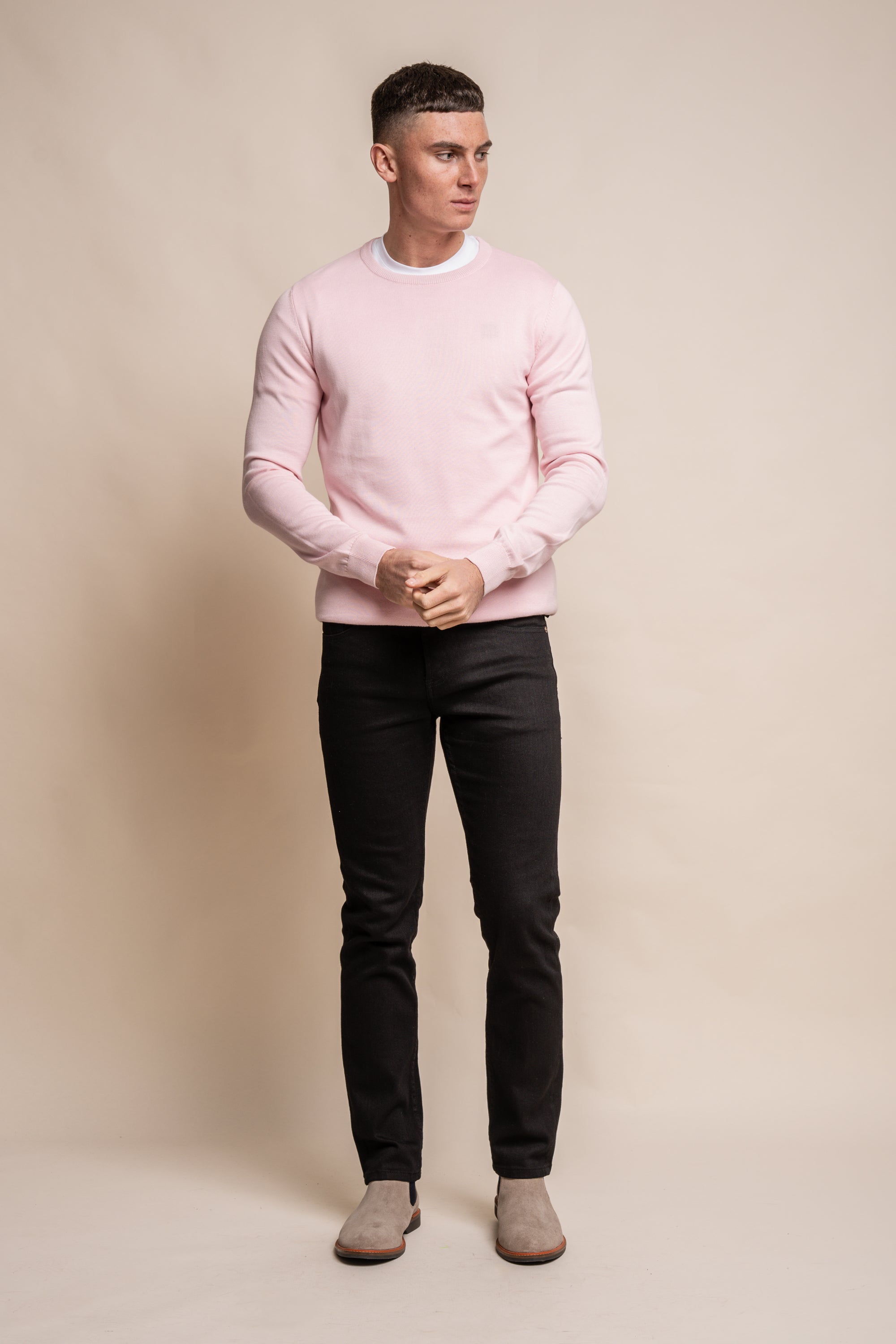 Cavani KN101 Rustico - Maglione da uomo lavorato a maglia