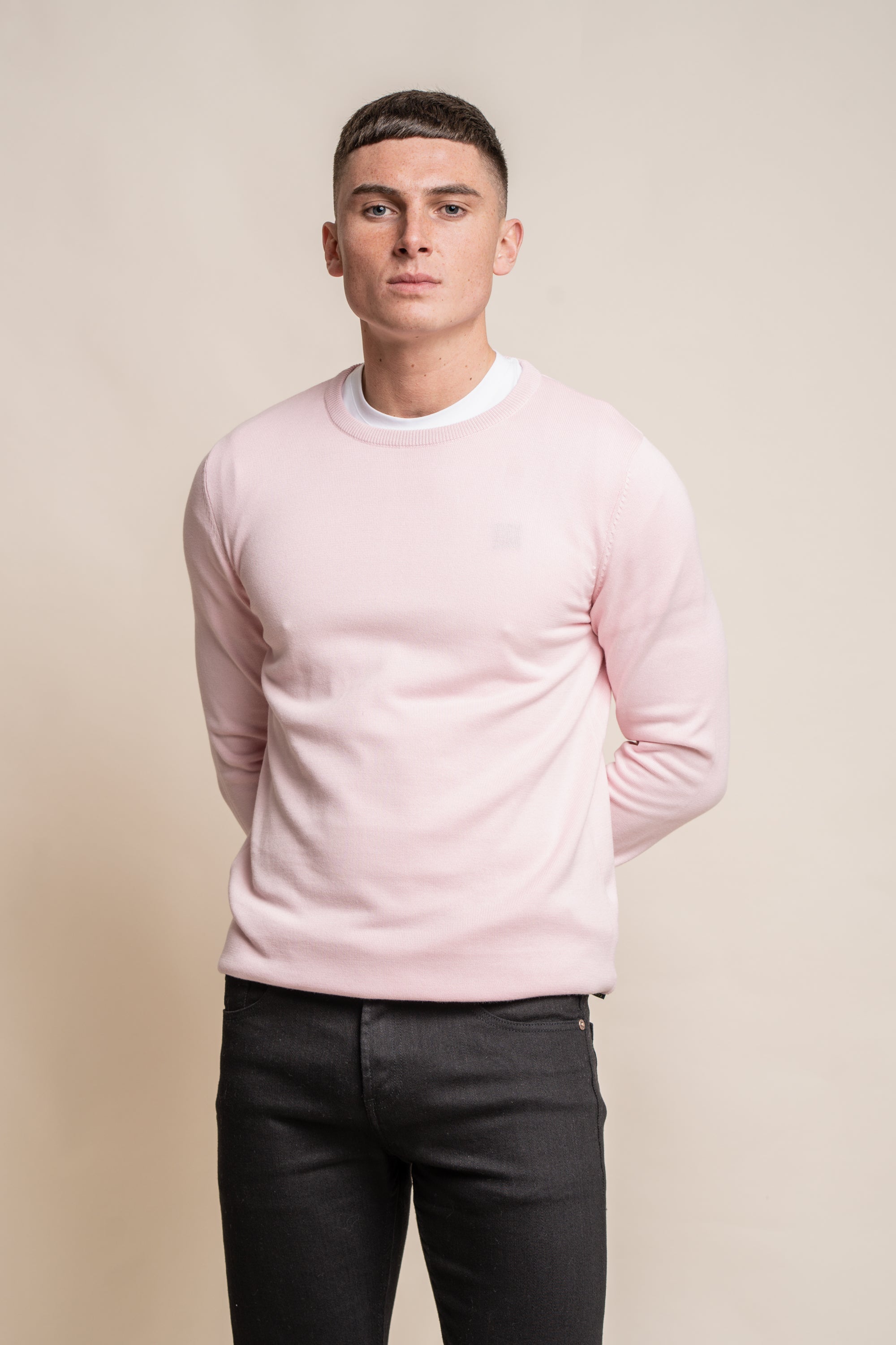 Cavani KN101 Rustico - Maglione da uomo lavorato a maglia