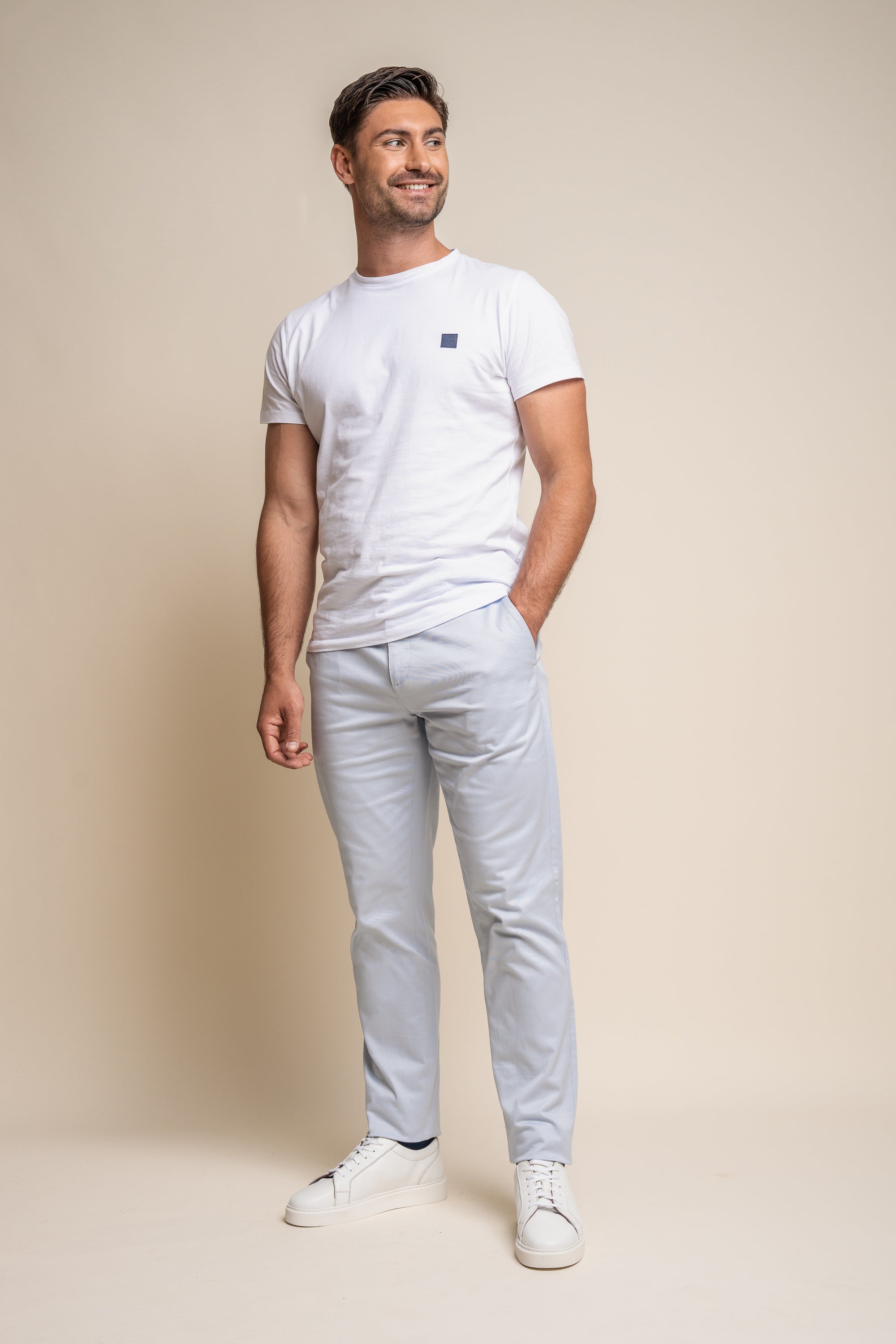 Pantaloni chino uomo Ecru - Cavani Dakota