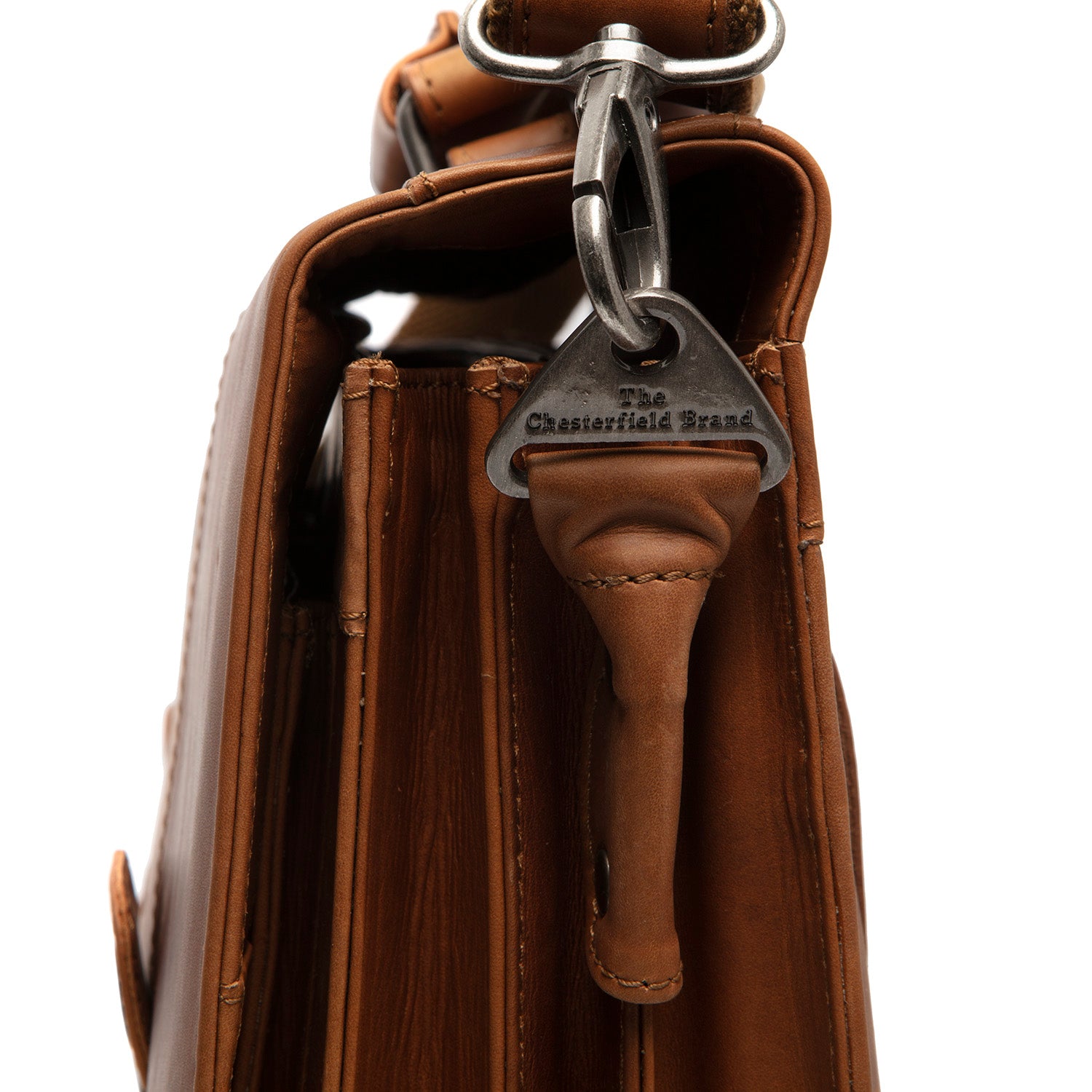 Borsa attache in pelle - The Chesterfield Brand Springfield Cognac