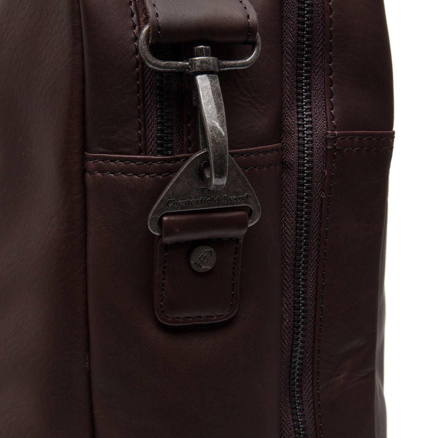 Borsa per Laptop in Pelle - The Chesterfield Brand Boston Marrone