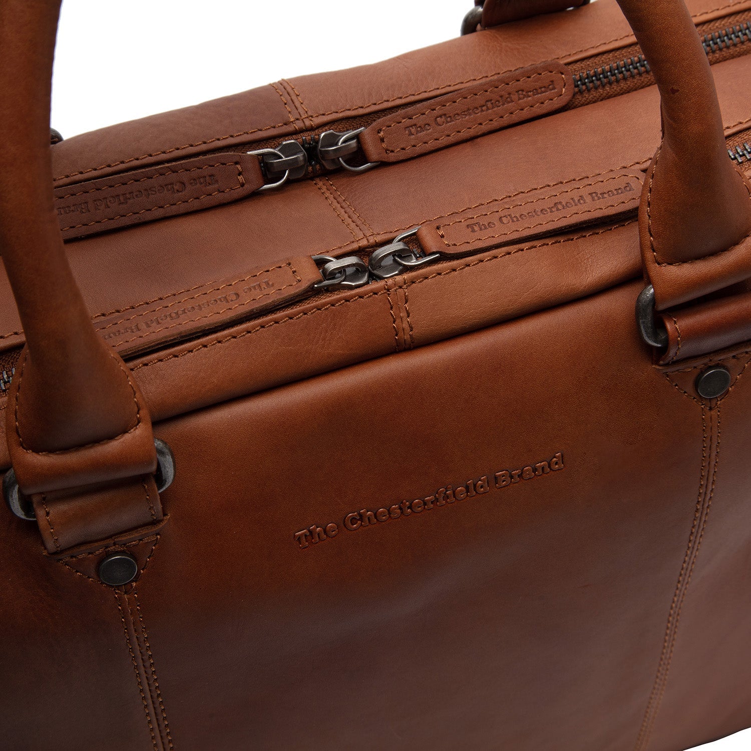 Borsa per Laptop in Pelle - The Chesterfield Brand Boston Cognac