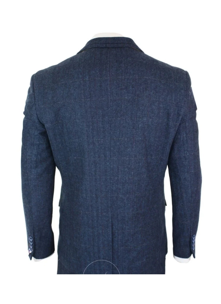 Cavani – Giacca Carnegi Tweed Blu Navy