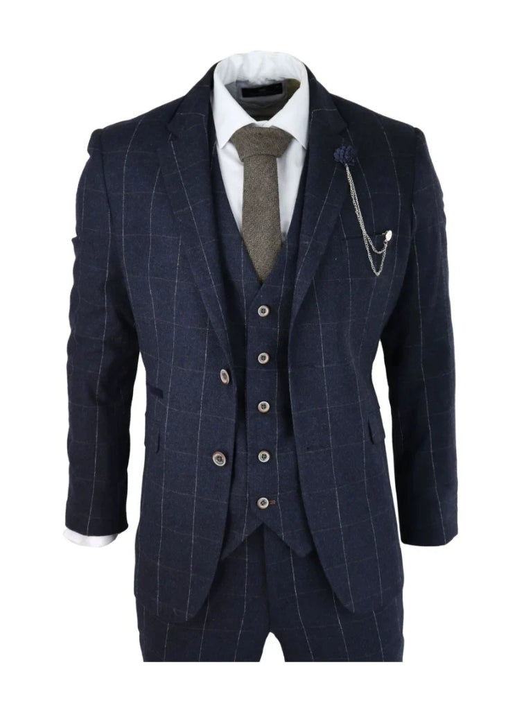 Cavani – Giacca Angels Blu Navy a Quadri