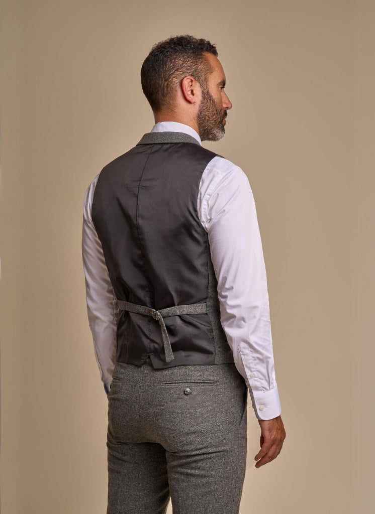 Cavani – Gilet Martez Tweed Grigio