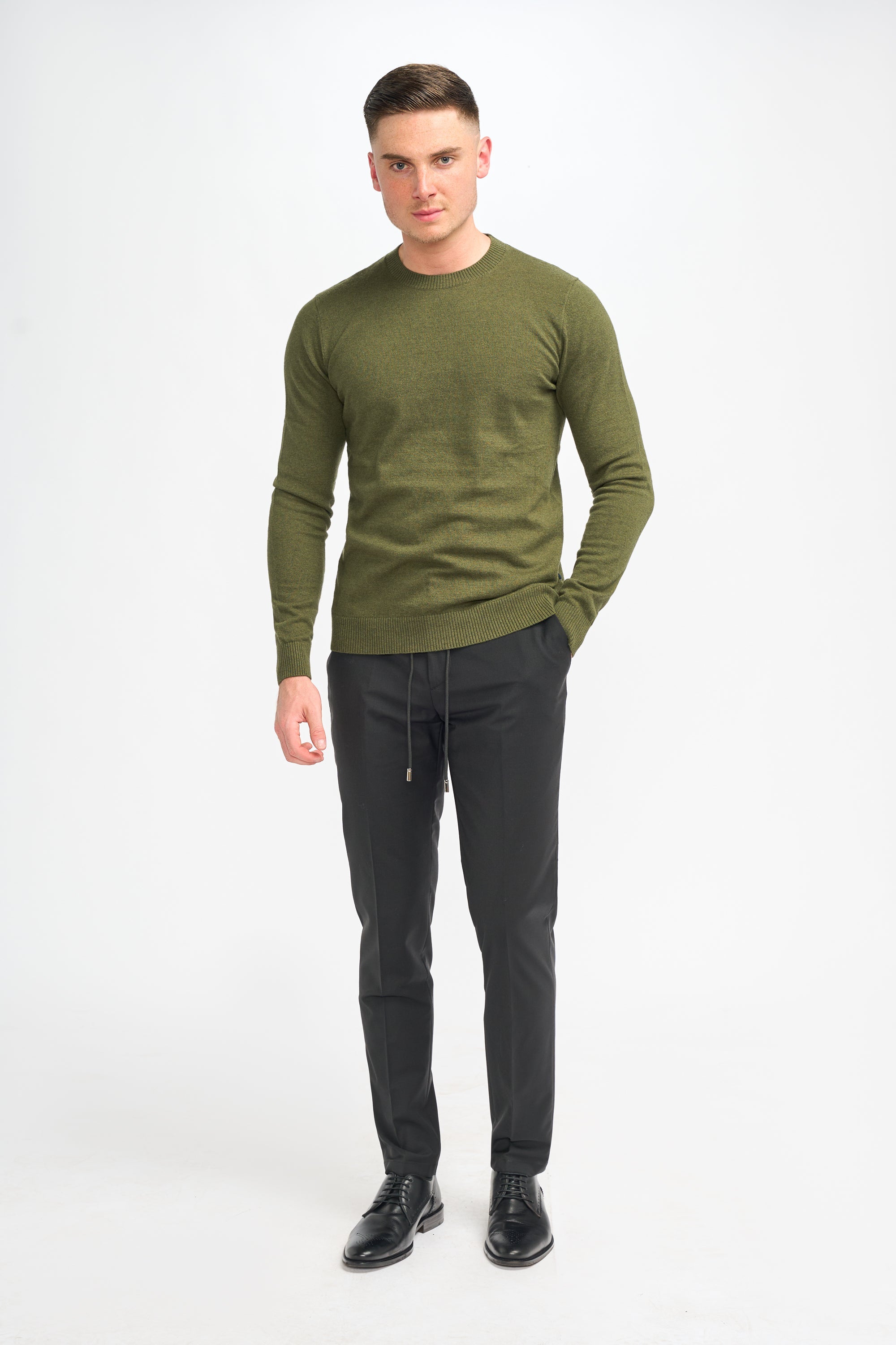 Cavani Connall Blu Navy - Maglione da uomo lavorato a maglia