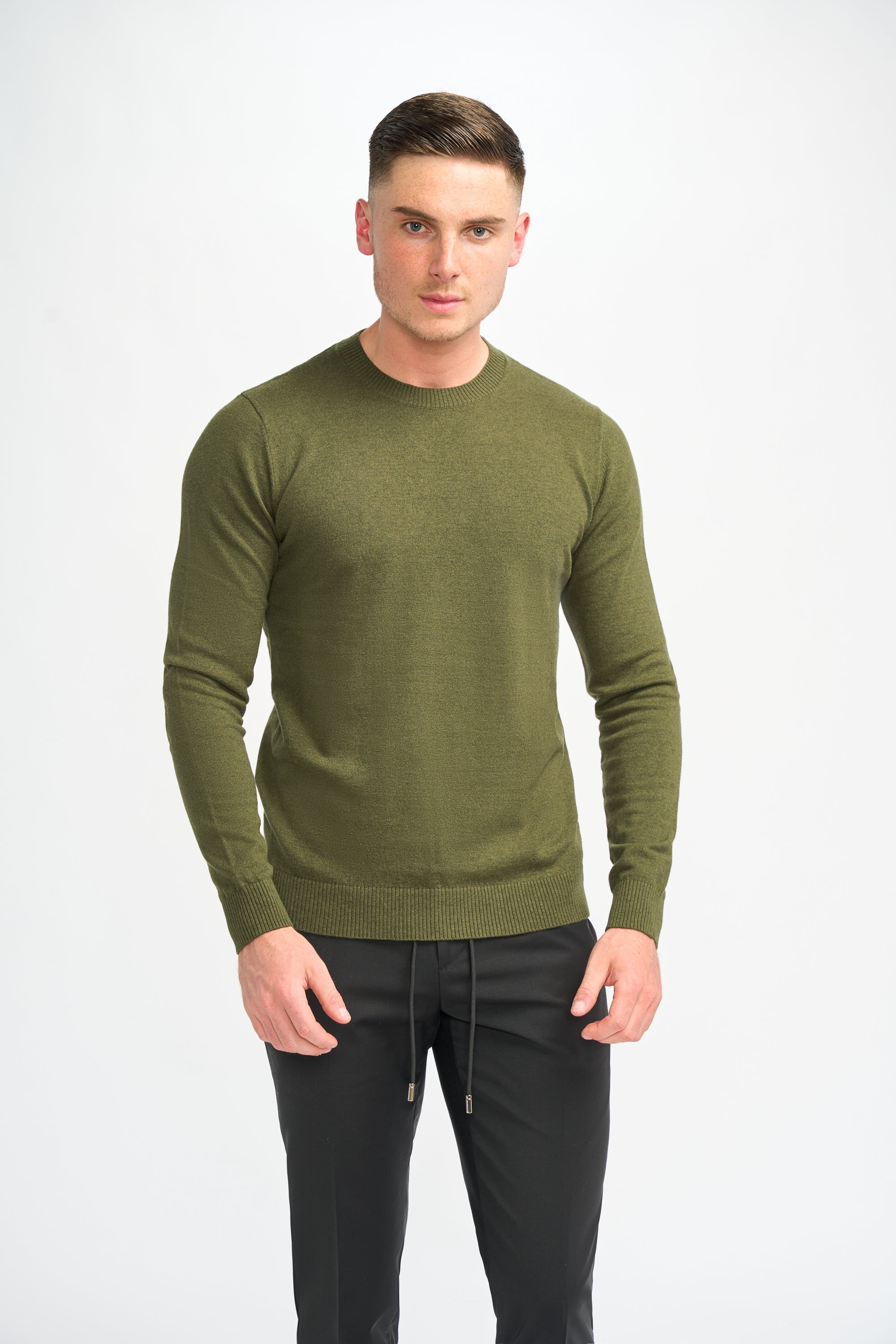 Cavani Connall Blu Navy - Maglione da uomo lavorato a maglia