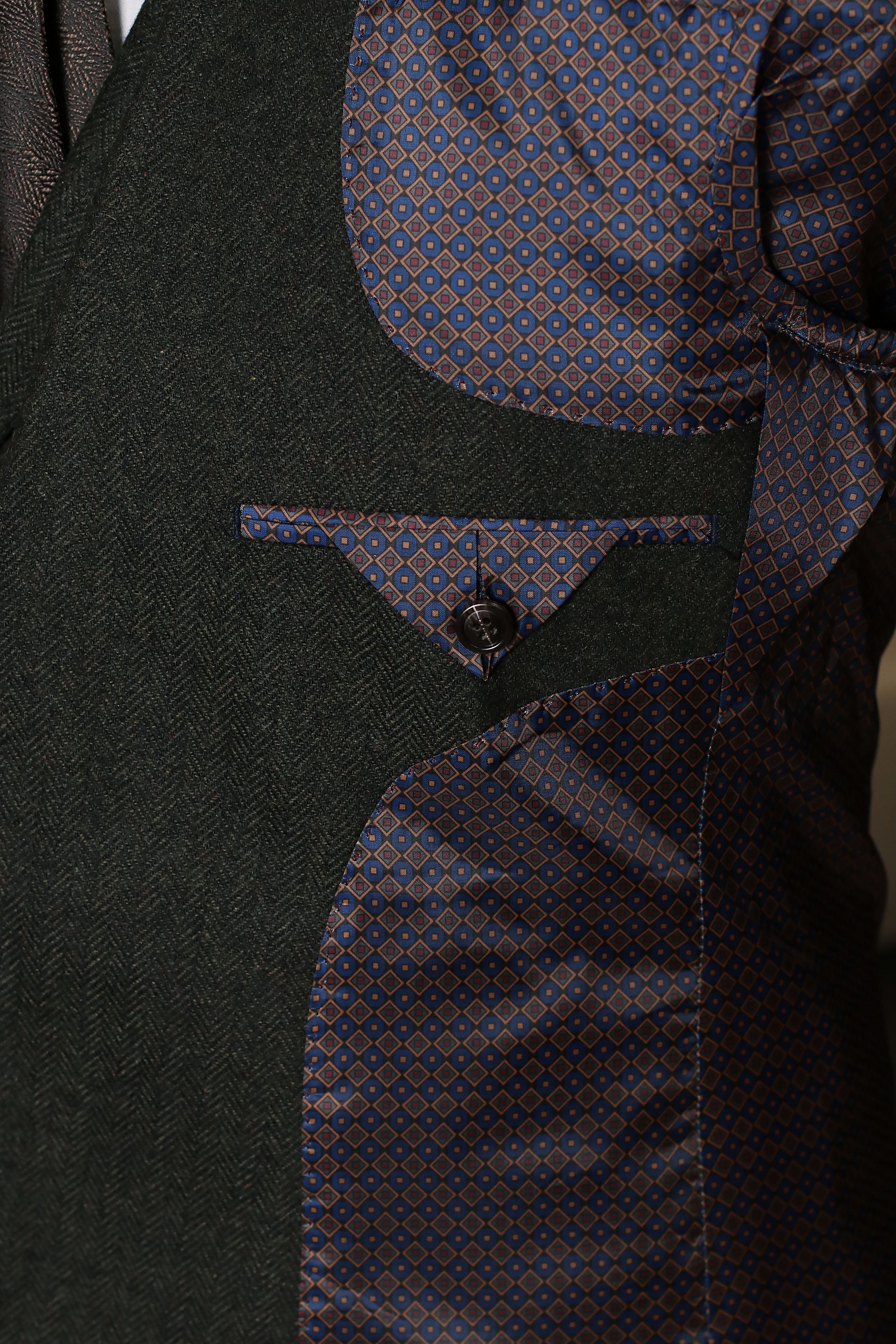 CASTLESON Chief – Giacca Tweed Verde Oliva