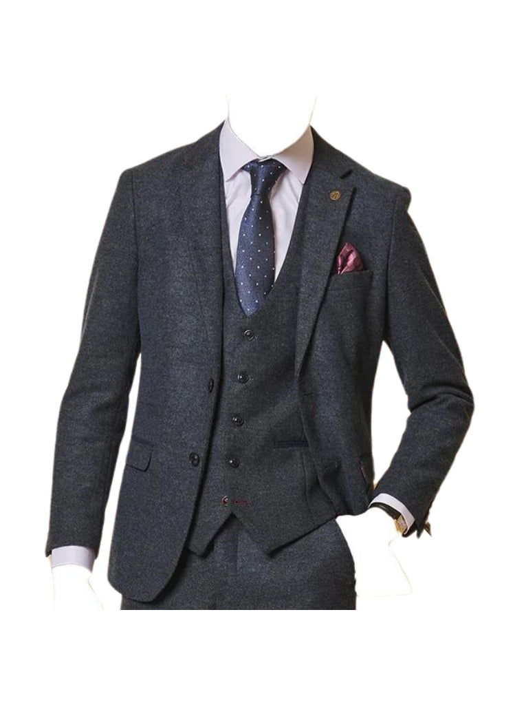 Marc Darcy – Giacca Marlow Tweed Blu
