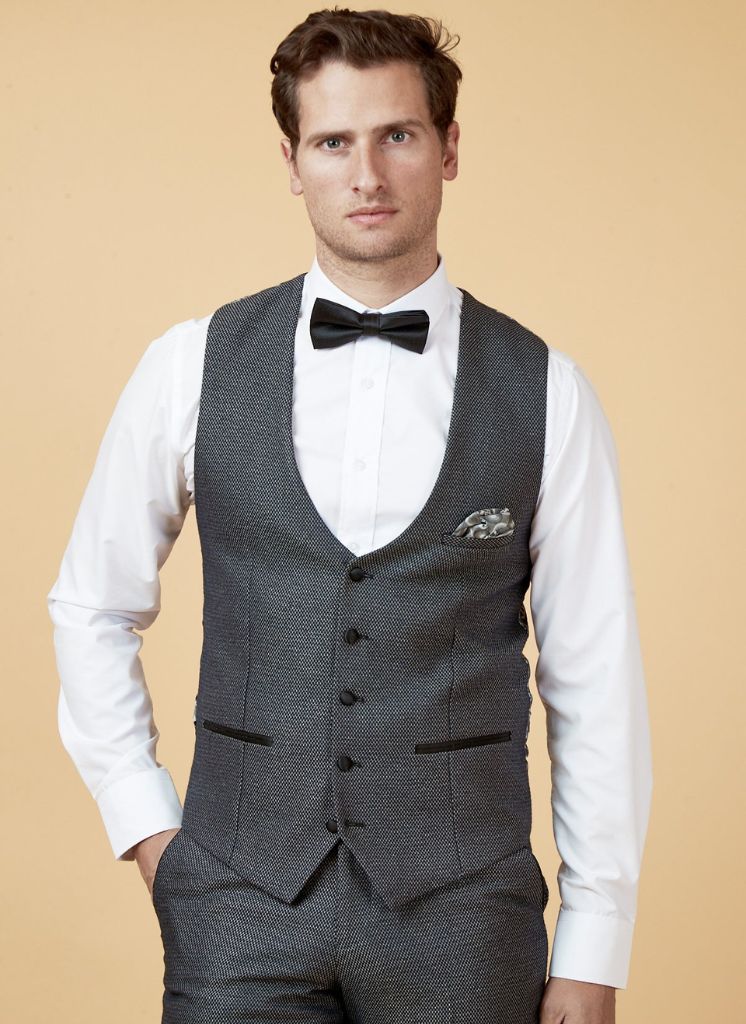 Marc Darcy – Gilet Spencer Grigio Carbone