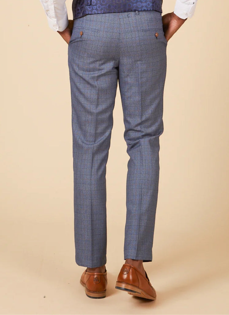 Marc Darcy – Pantalone George Azzurro Chiaro a Quadri