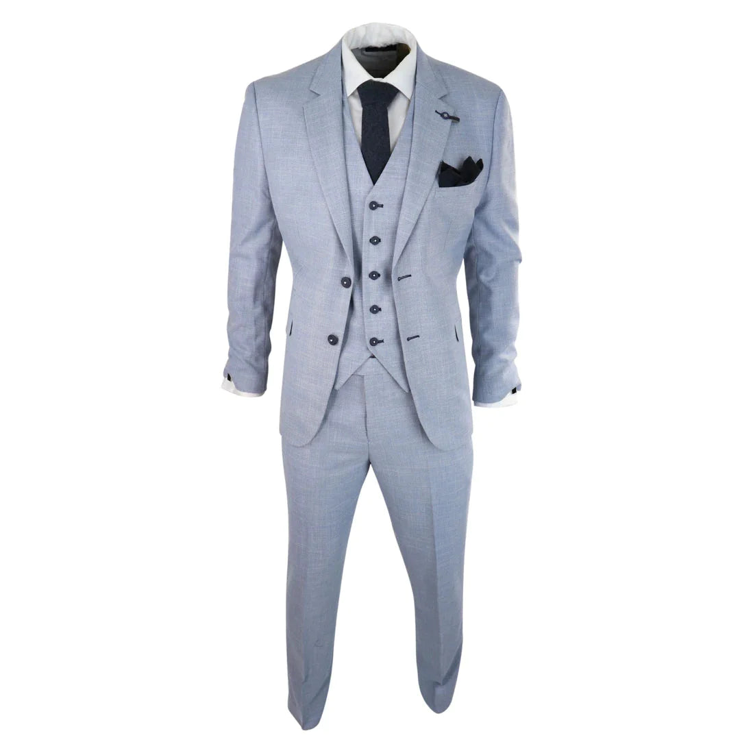 Completo a tre pezzi Cavani Miami Sky Slim Fit