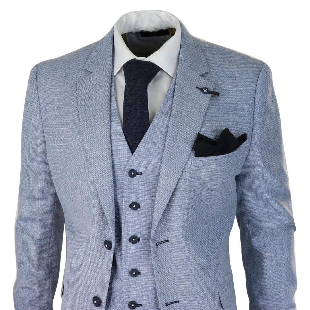 Completo a tre pezzi Cavani Miami Sky Slim Fit