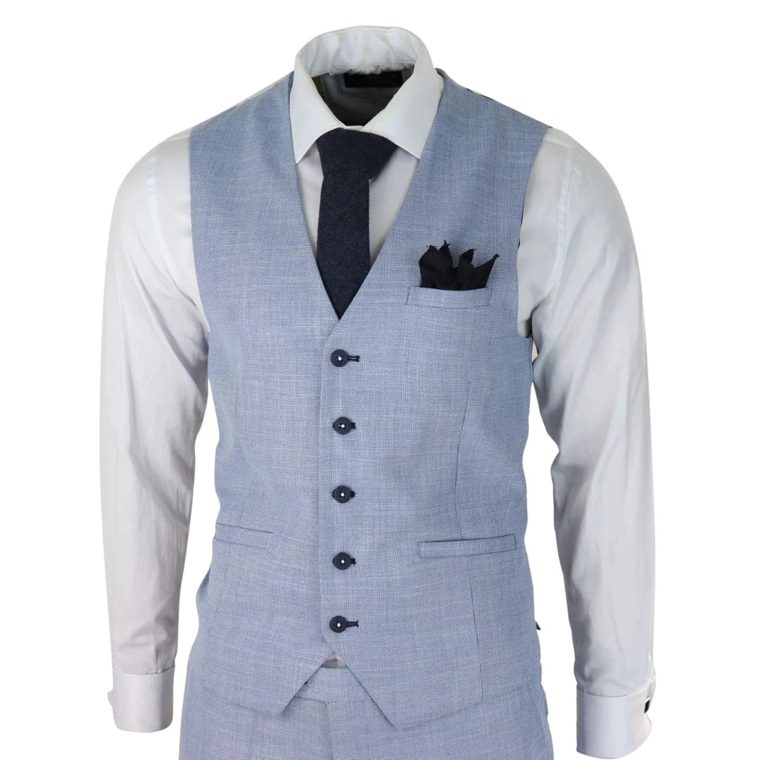 Completo a tre pezzi Cavani Miami Sky Slim Fit