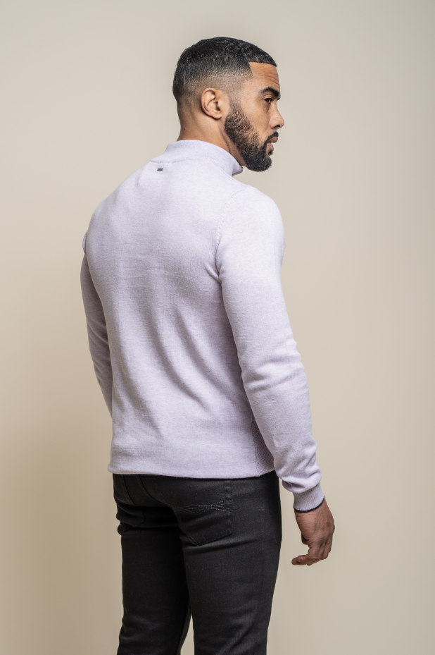 Kyle Blu Navy - Pullover da uomo con zip - Cavani