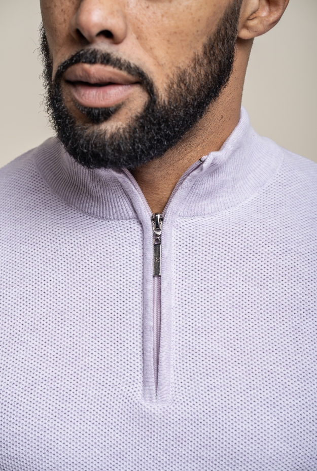 Kyle Blu Navy - Pullover da uomo con zip - Cavani