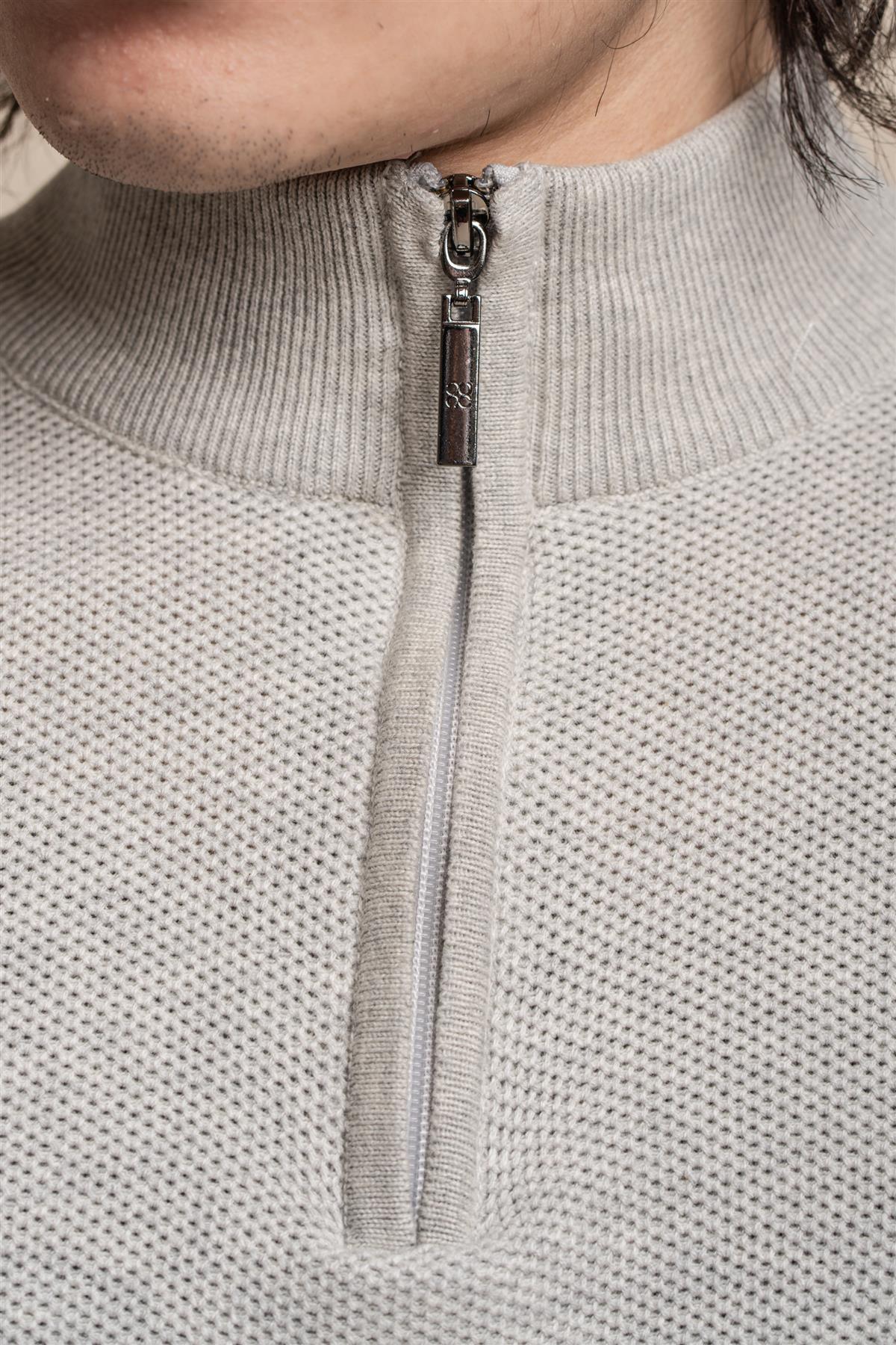 Kyle Blu Navy - Pullover da uomo con zip - Cavani
