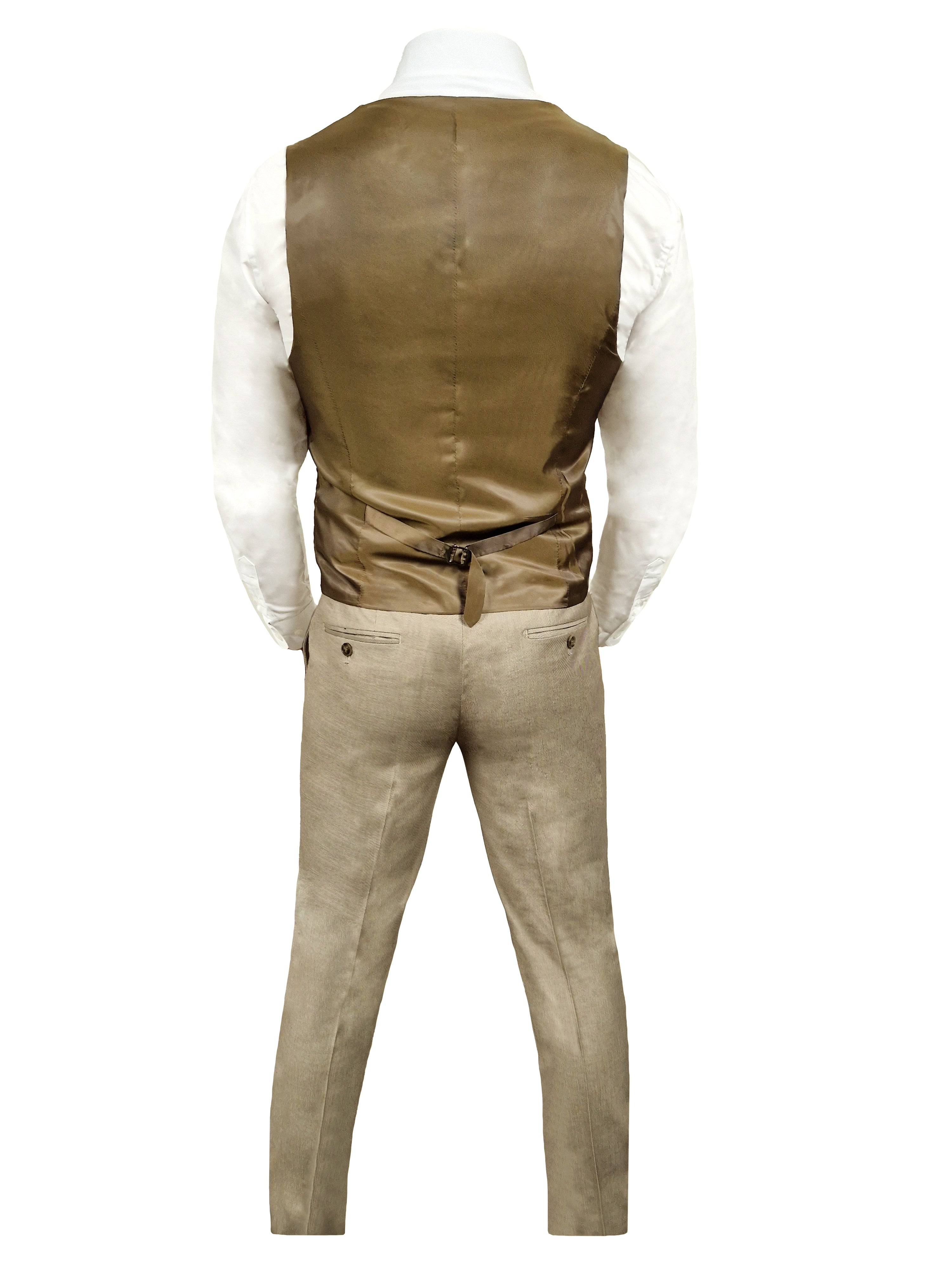 TAVERNY Major - Completo Da Uomo Tre Pezzi Beige