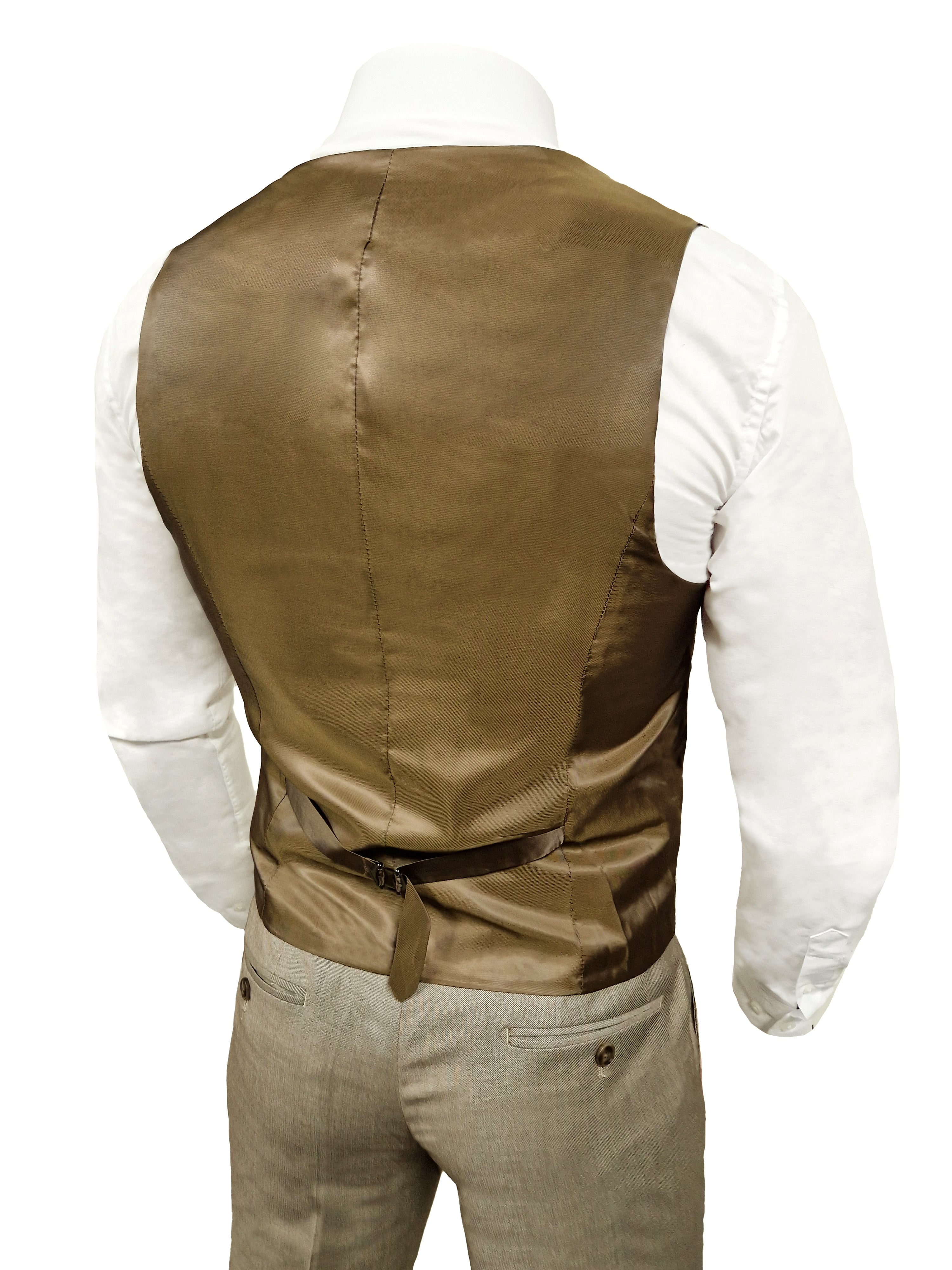 TAVERNY Major - Completo Da Uomo Tre Pezzi Beige