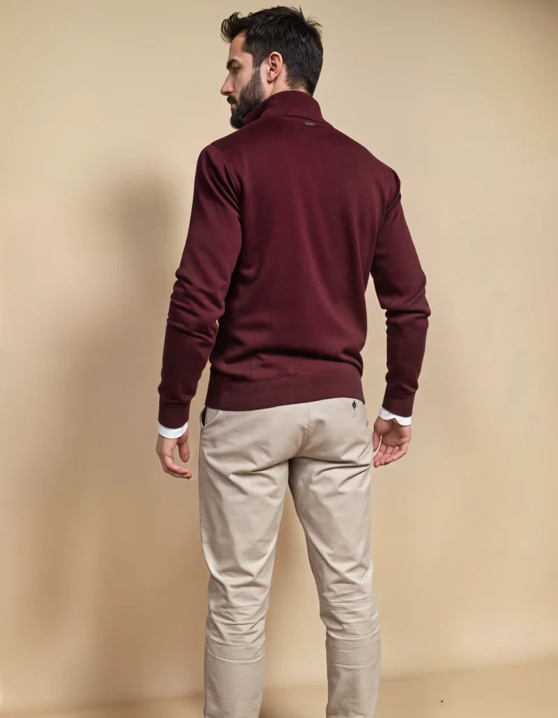 Outfit business casual - Raffinata eleganza borgogna mix & match